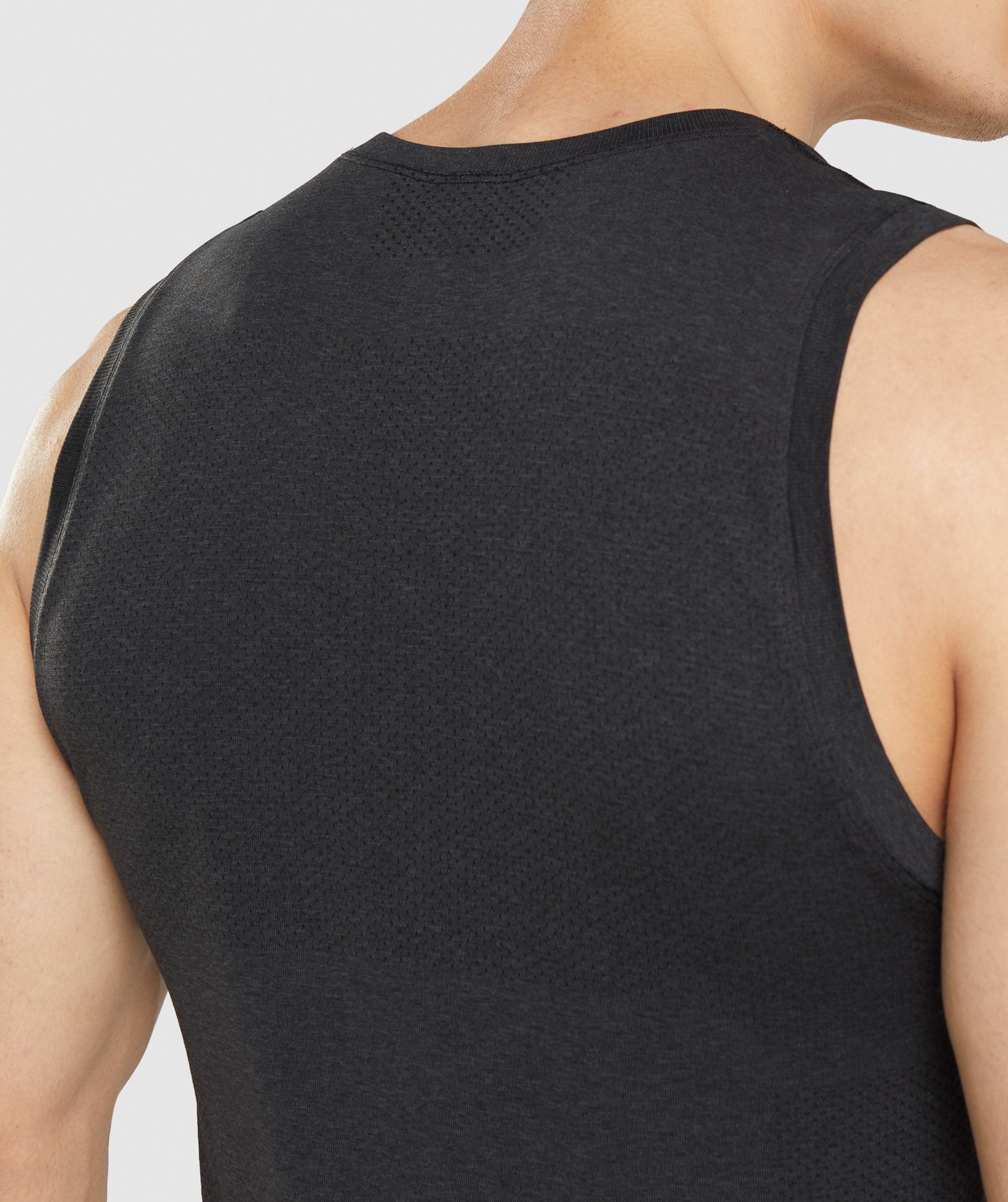 Black Men's Gymshark Vital Seamless Light Tanks | PZNGUI-149