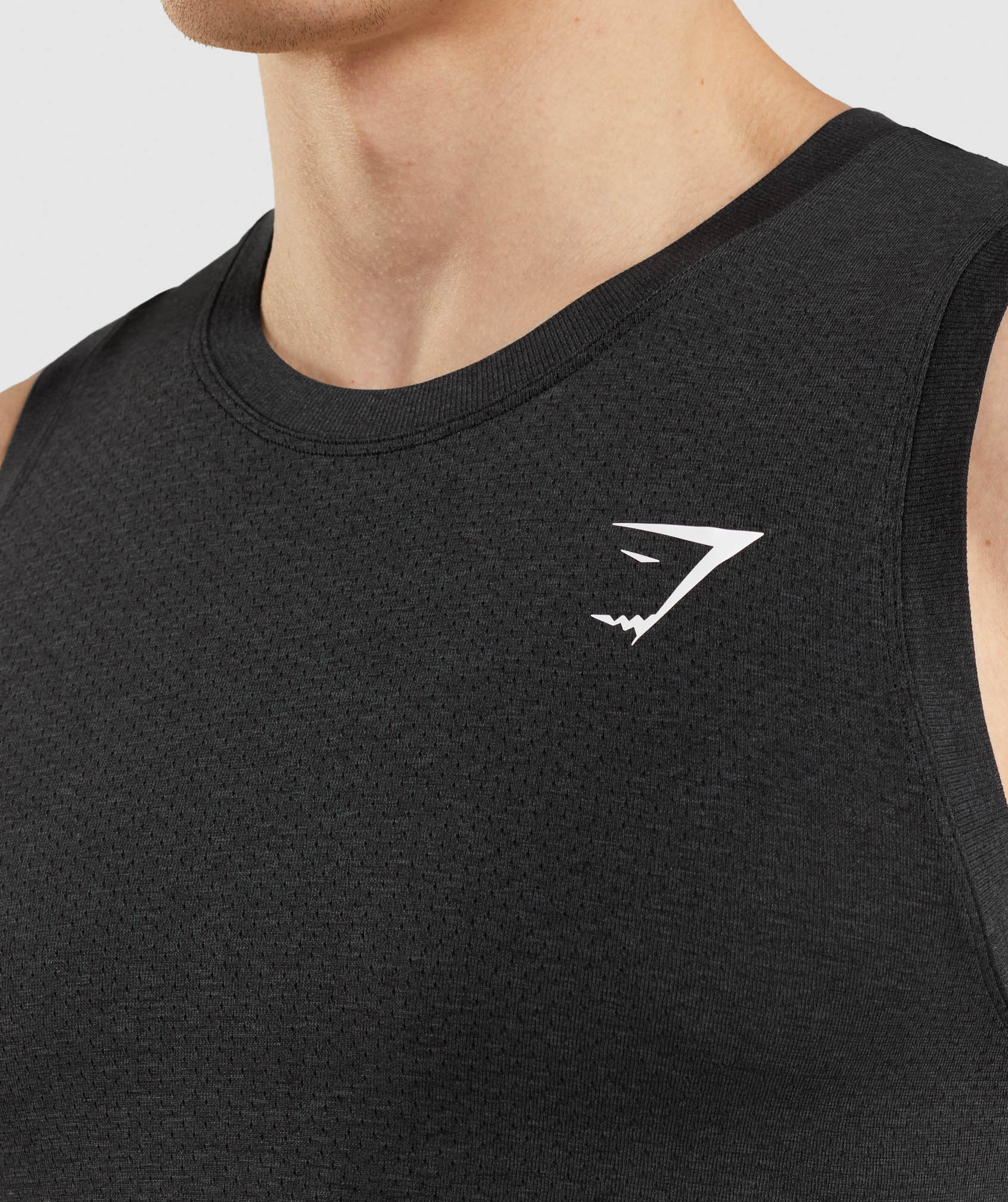 Black Men's Gymshark Vital Seamless Light Tanks | PZNGUI-149