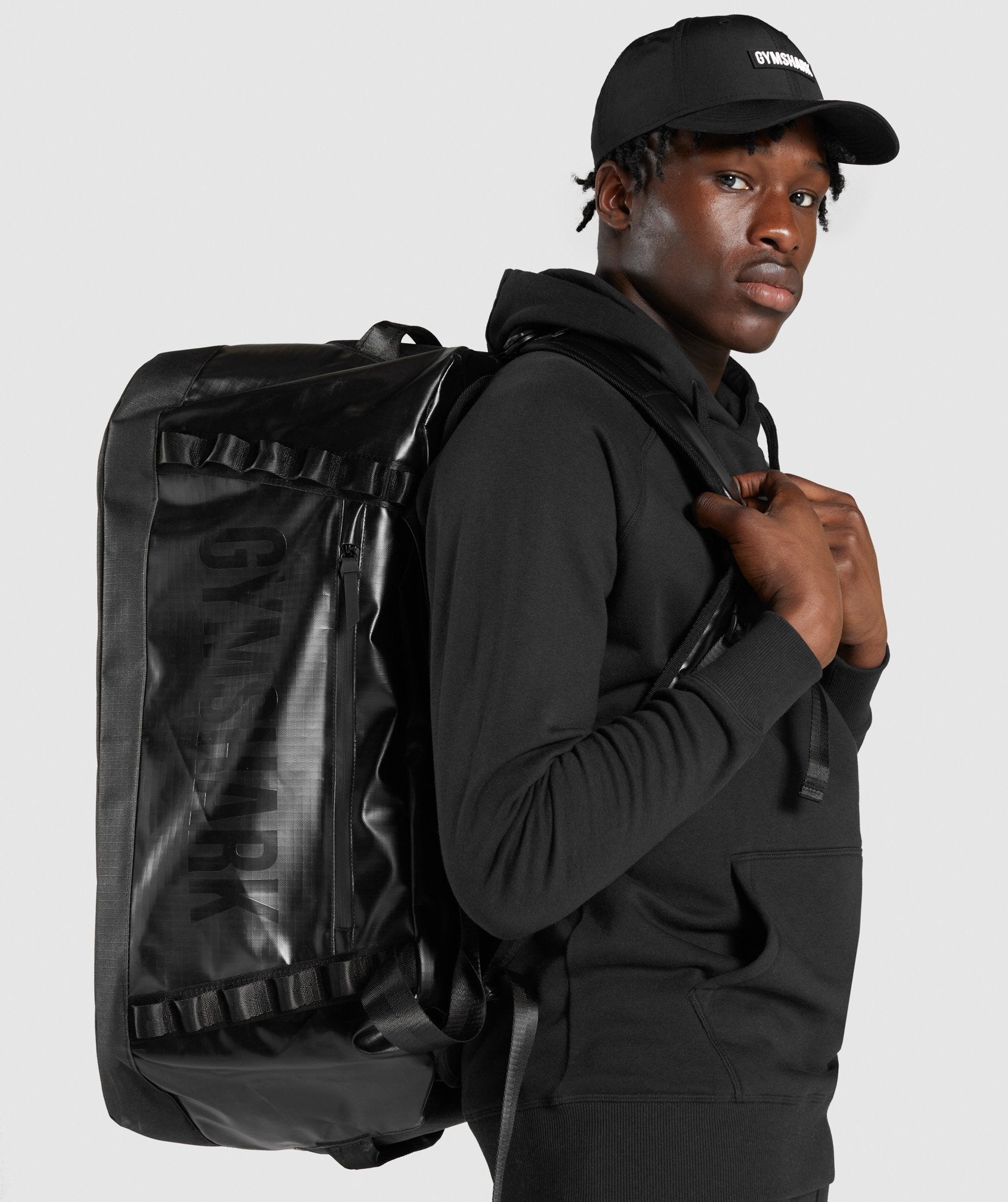 Black Men's Gymshark X-Series Duffle Bags | CHOFMK-953