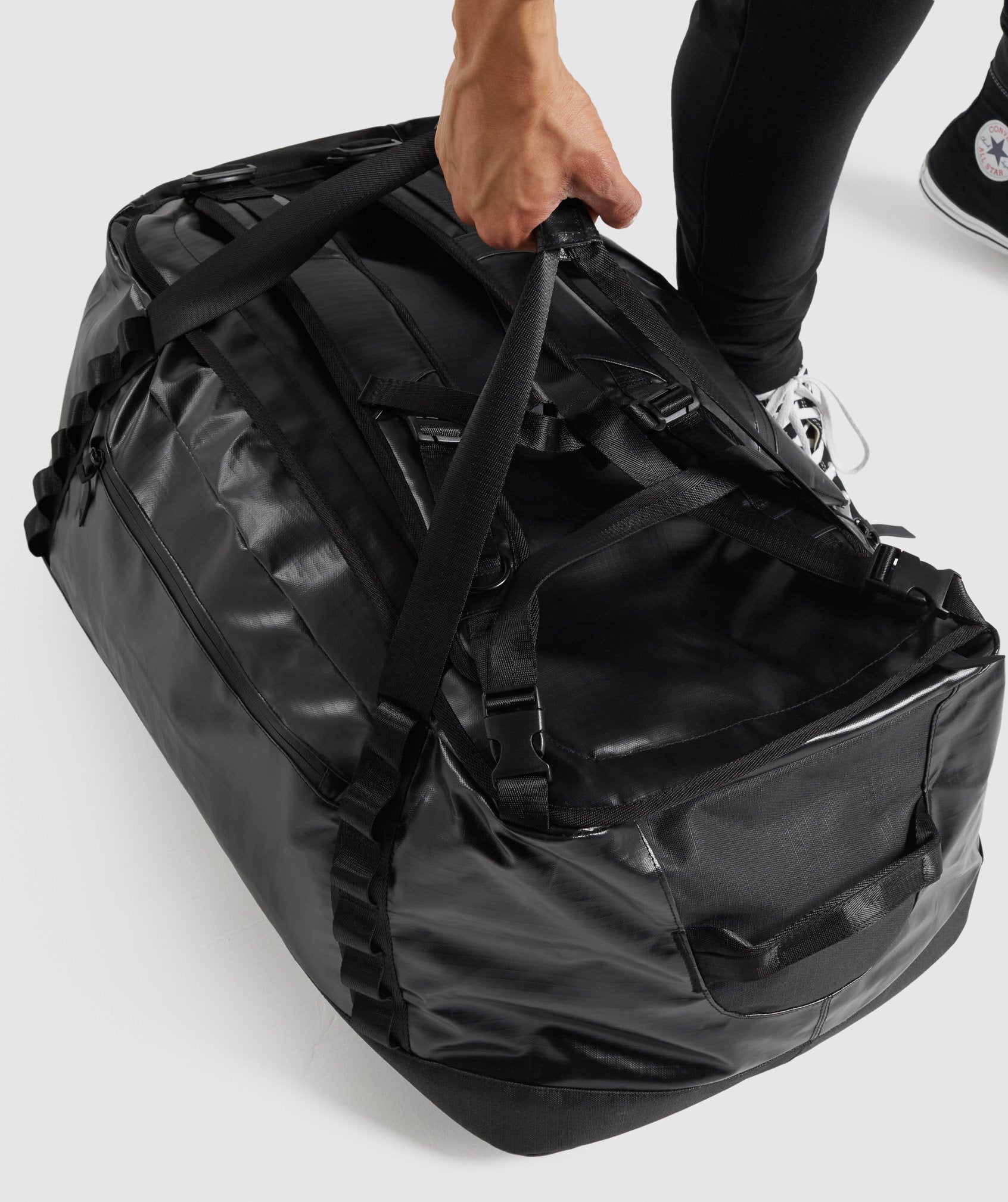 Black Men's Gymshark X-Series Duffle Bags | CHOFMK-953