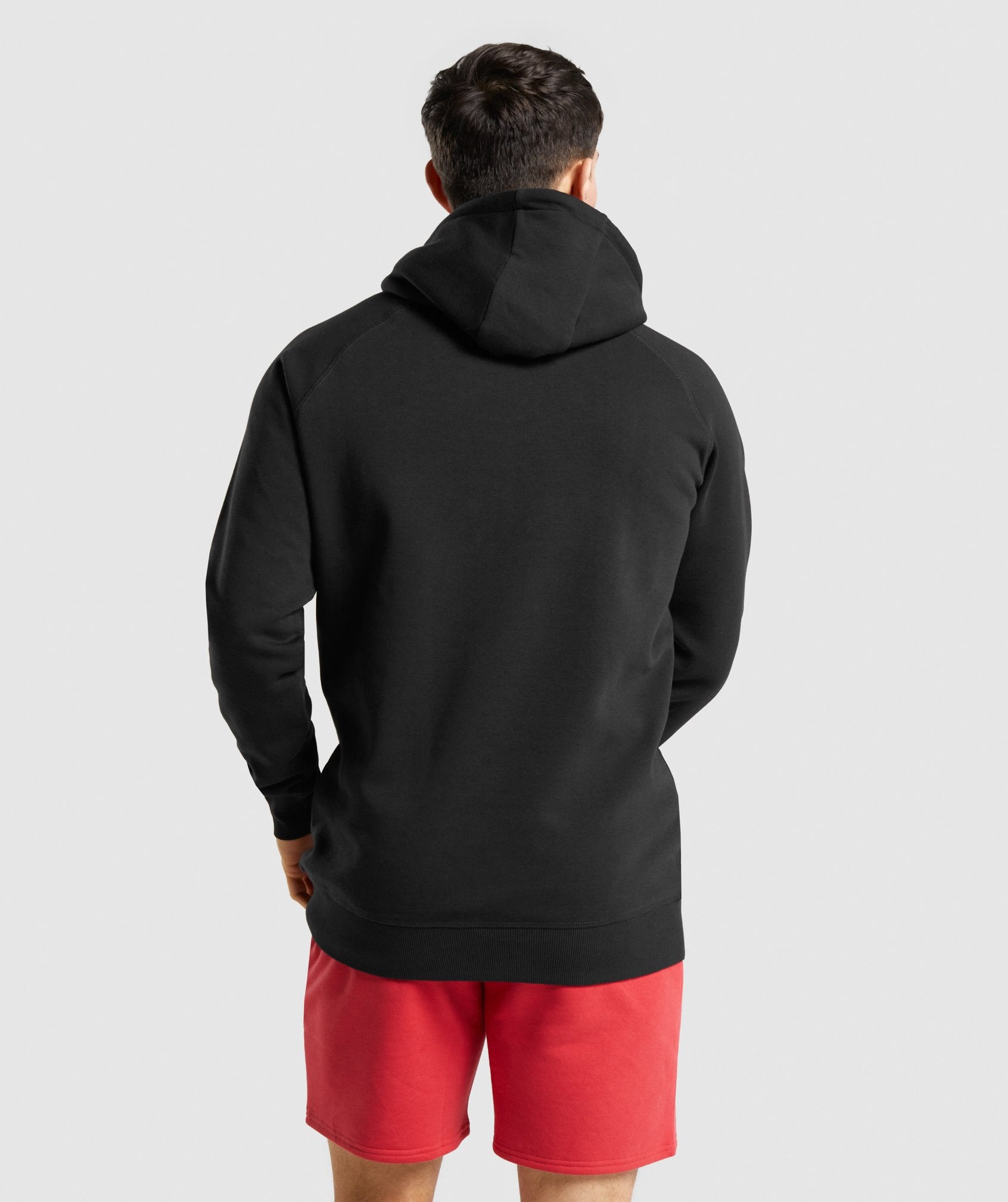 Black / White Men's Gymshark Legacy Hoodie | PFTMYH-978