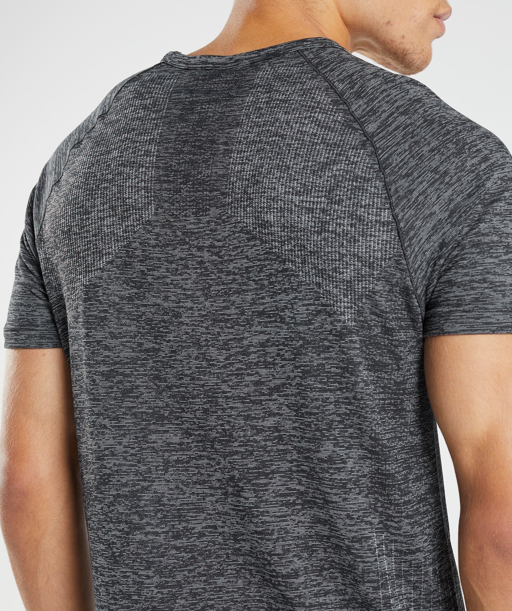 Black / White Men's Gymshark Retake Seamless T Shirts | YGILDZ-089