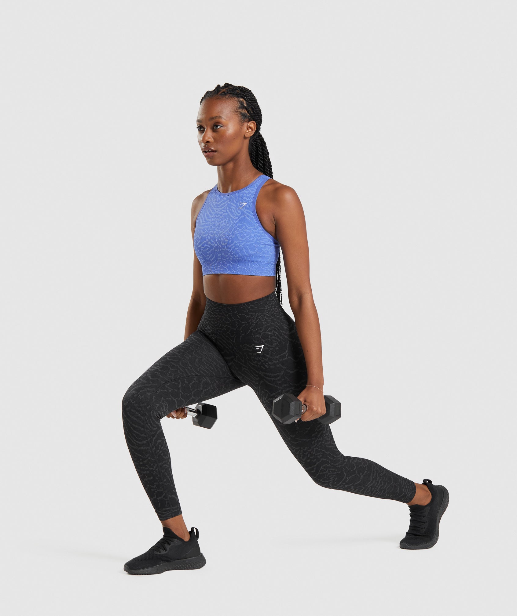 Black Women's Gymshark Adapt Animal Seamless Leggings | IWELBD-532