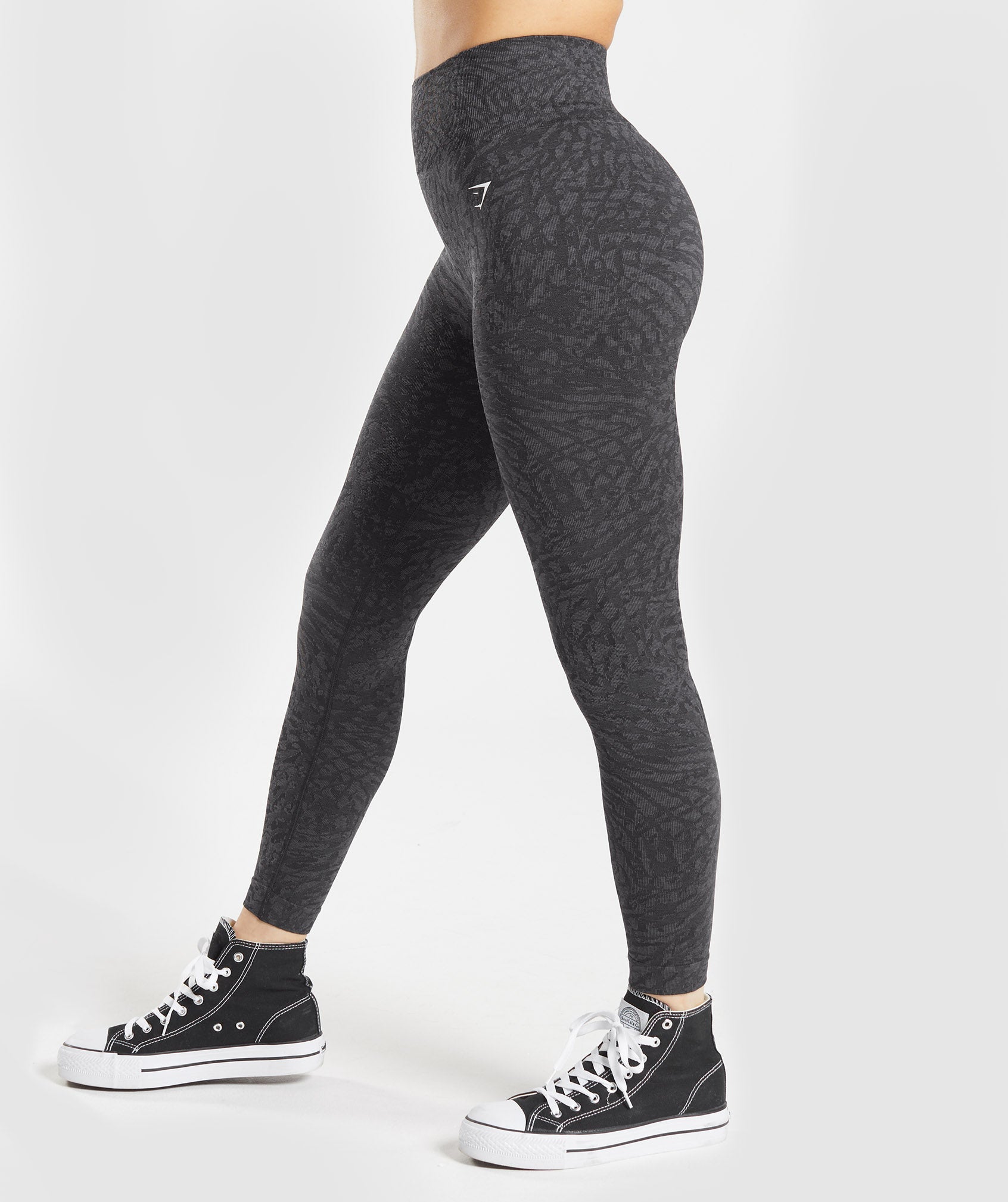 Black Women's Gymshark Adapt Animal Seamless Leggings | MHDUVL-783