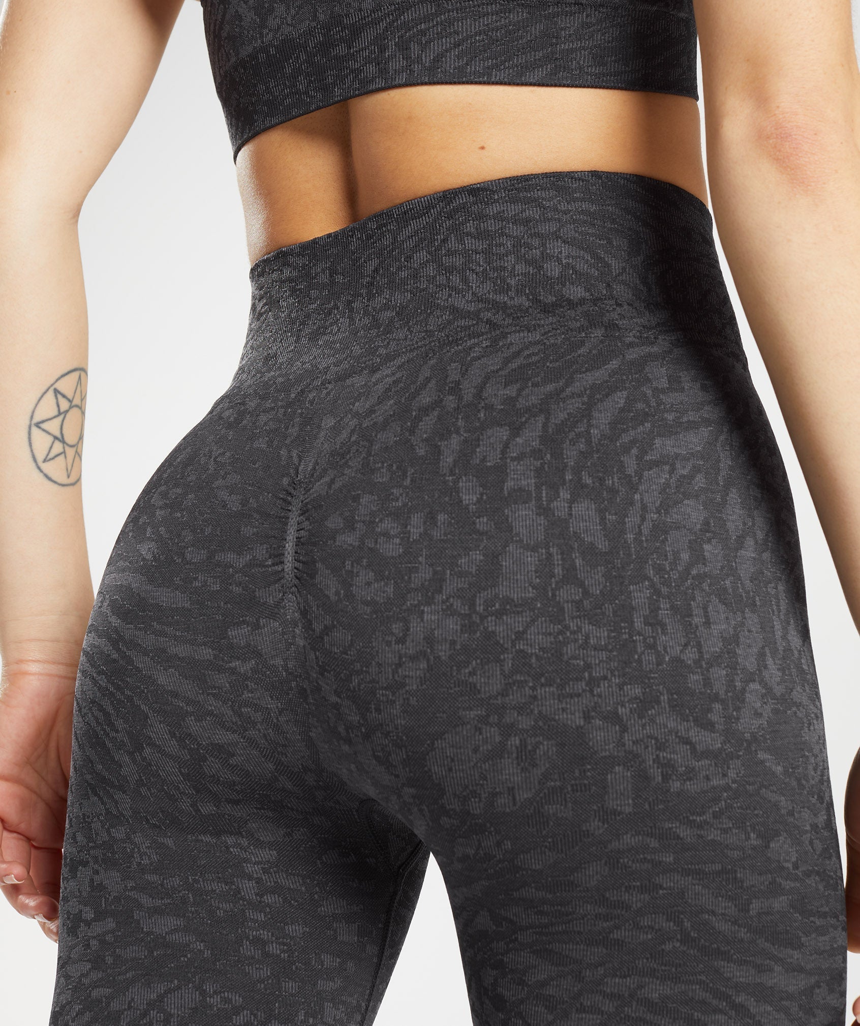 Black Women's Gymshark Adapt Animal Seamless Leggings | MHDUVL-783