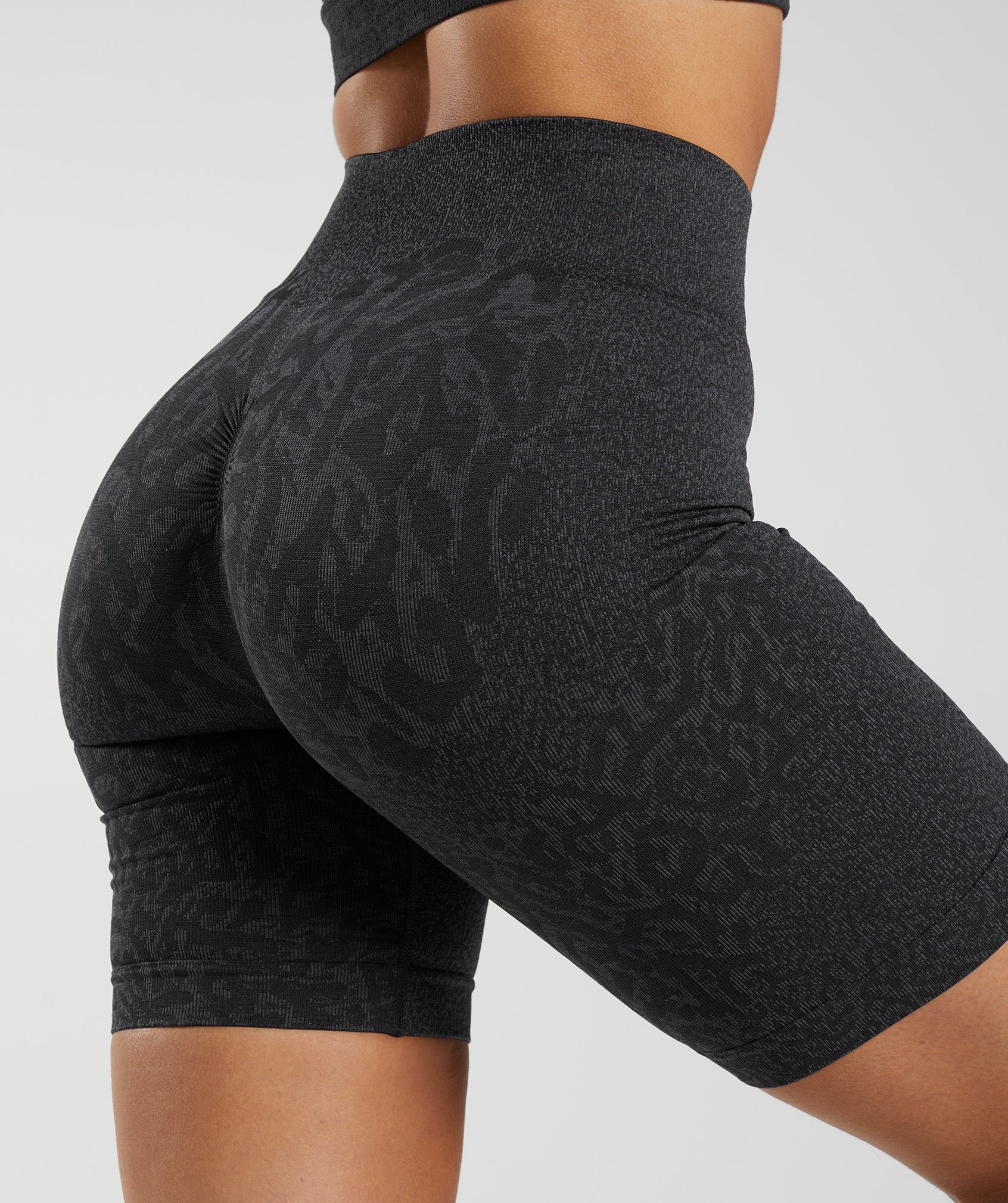 Black Women's Gymshark Adapt Animal Seamless Cycling Shorts | YICSRO-195