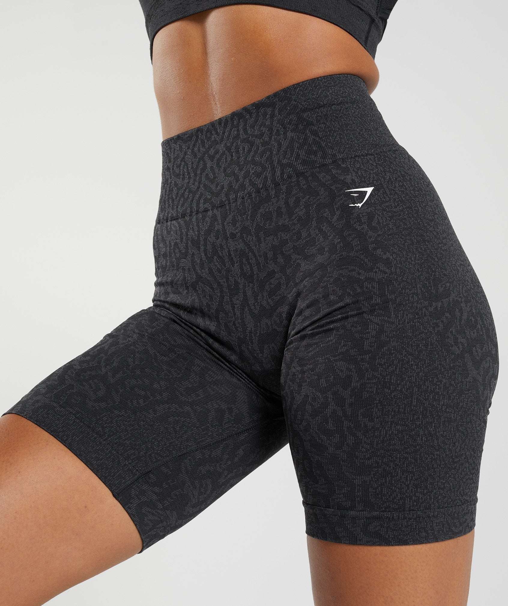 Black Women's Gymshark Adapt Animal Seamless Cycling Shorts | YICSRO-195