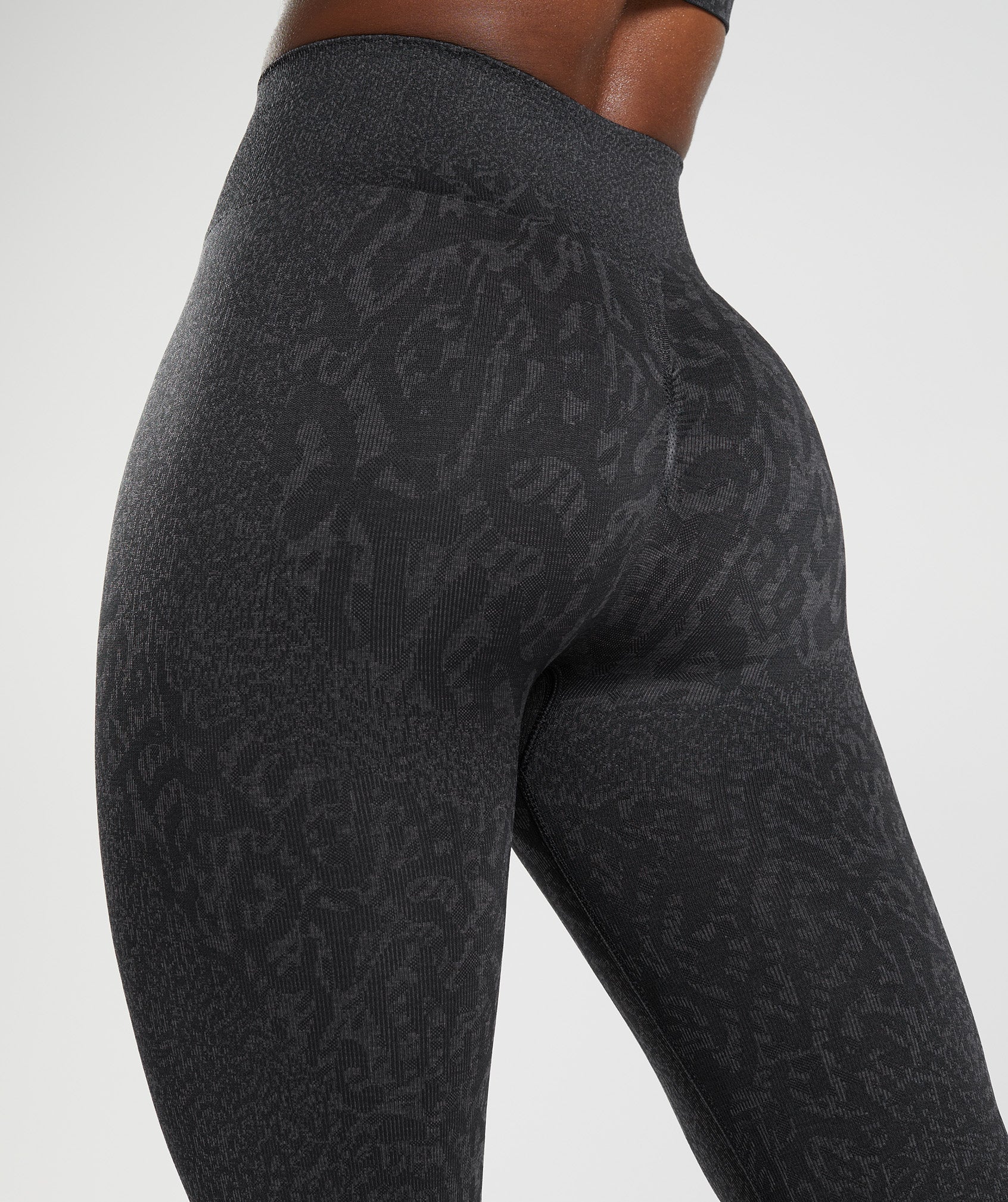 Black Women's Gymshark Adapt Animal Seamless Leggings | ZDHQOP-874