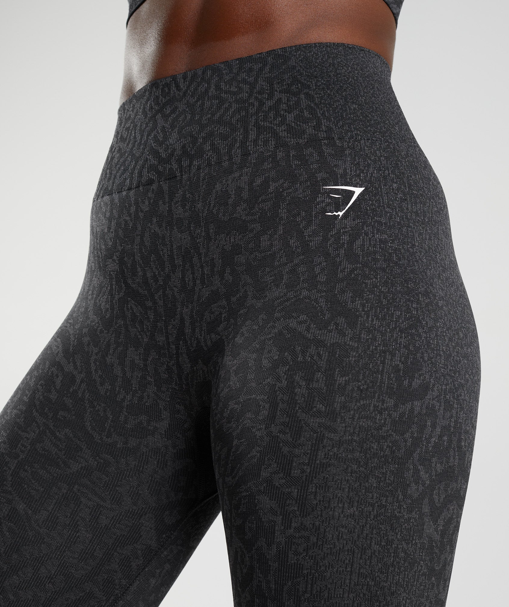 Black Women's Gymshark Adapt Animal Seamless Leggings | ZDHQOP-874