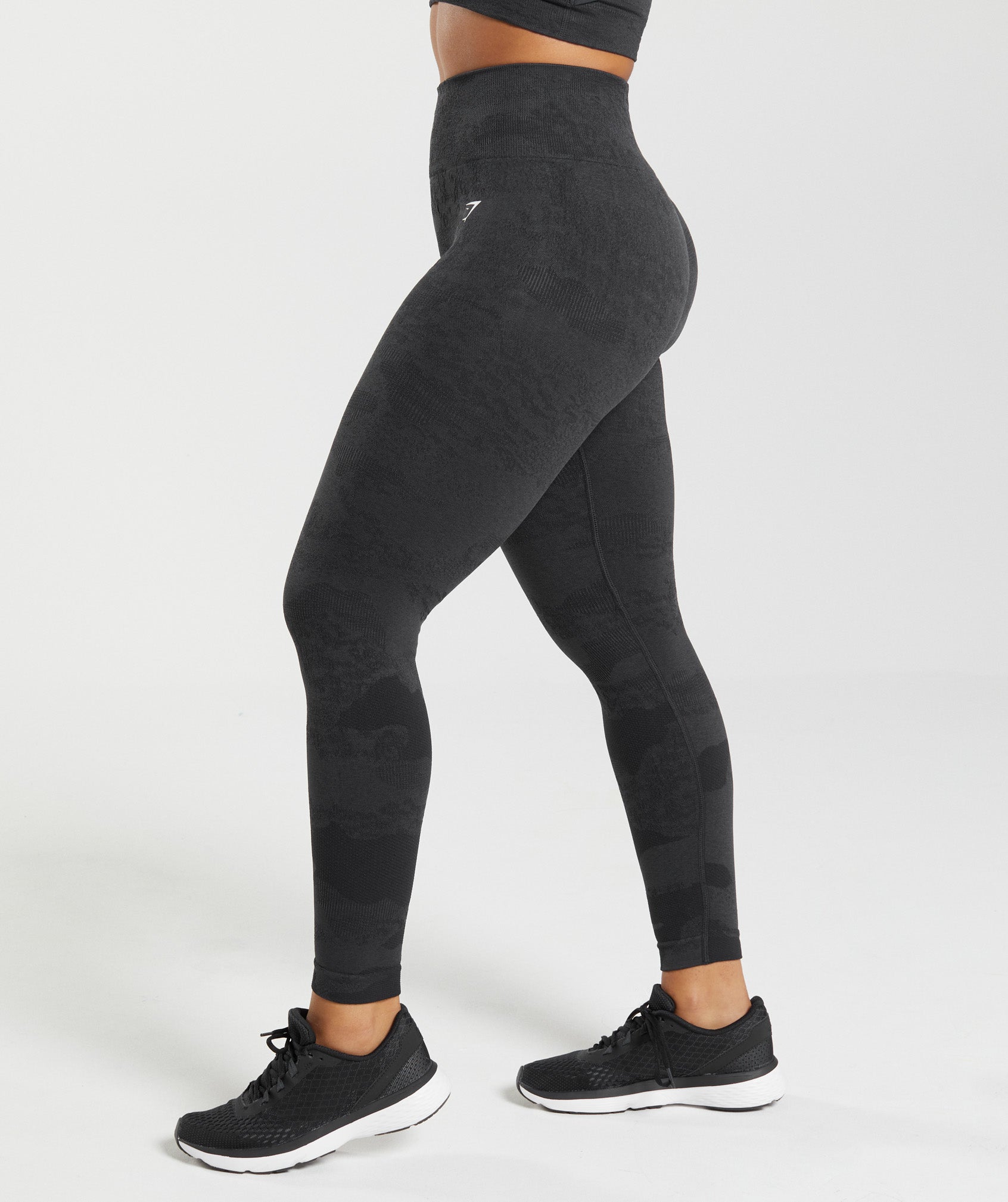 Black Women's Gymshark Adapt Camo Seamless Leggings | IRZDCX-279