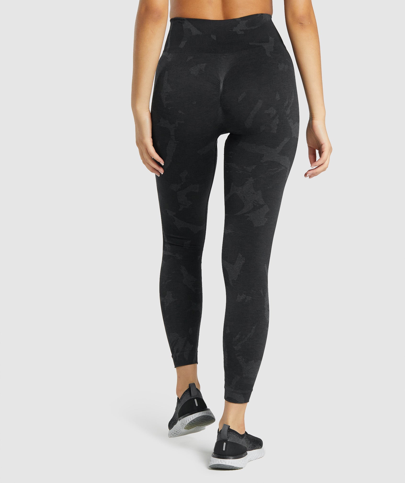 Black Women's Gymshark Adapt Camo Seamless Leggings | OPYRHZ-476