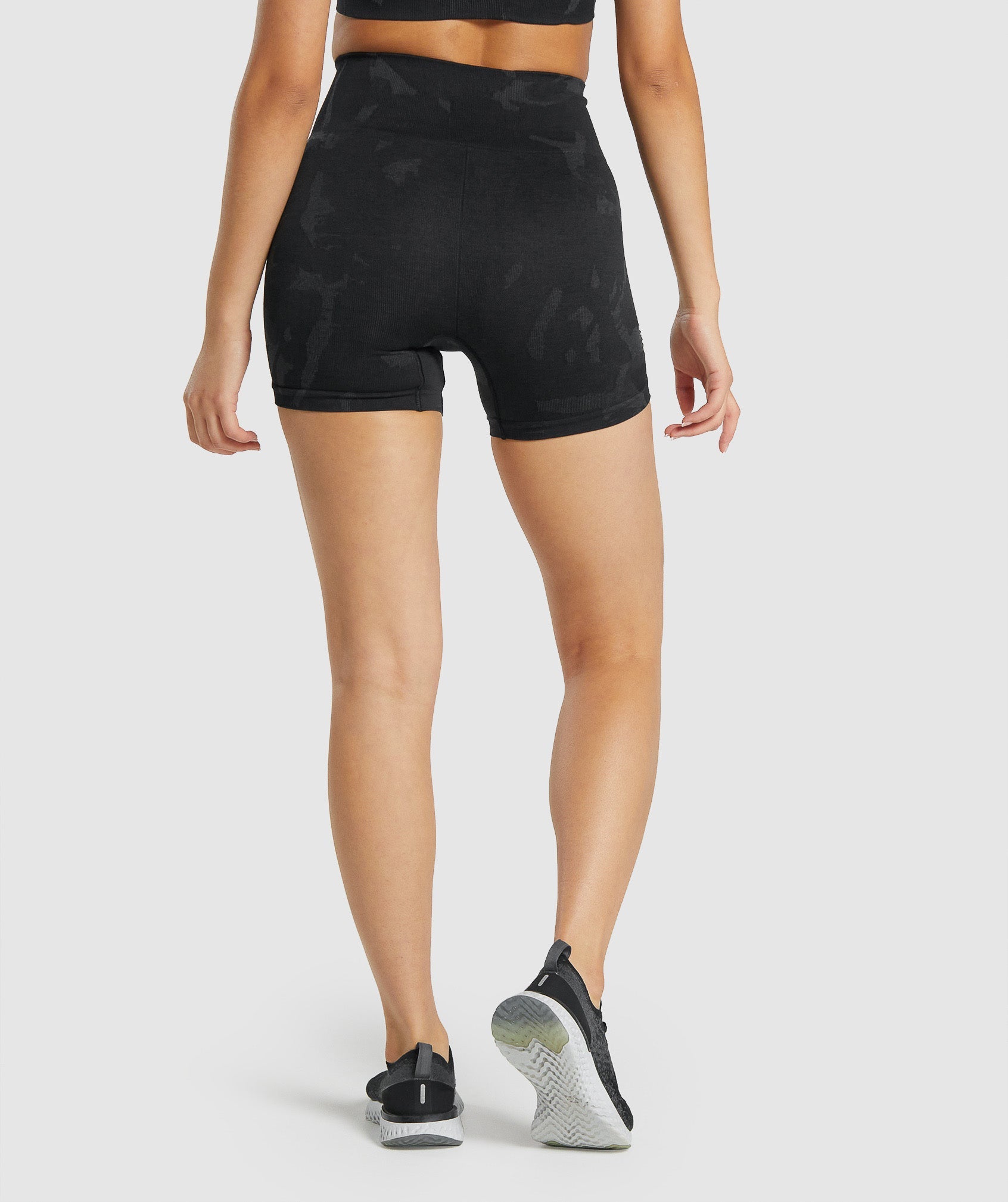 Black Women's Gymshark Adapt Camo Seamless Shorts | ZILMUK-379