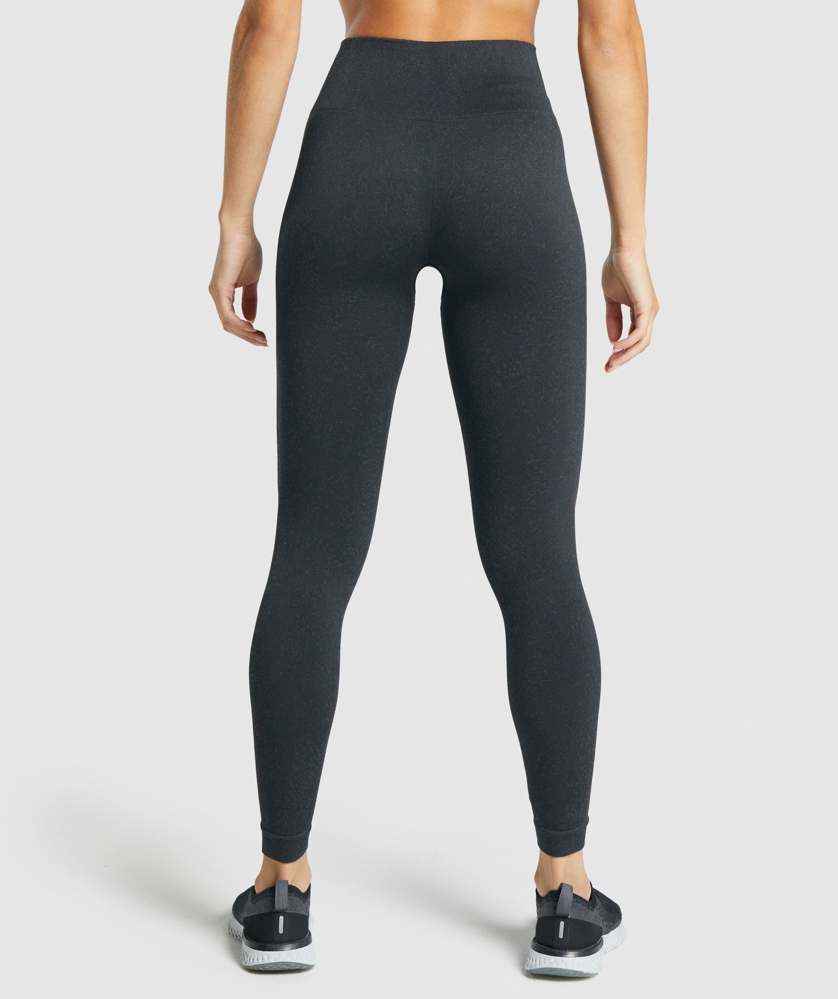 Black Women's Gymshark Adapt Fleck Seamless Leggings | ZGBULN-014