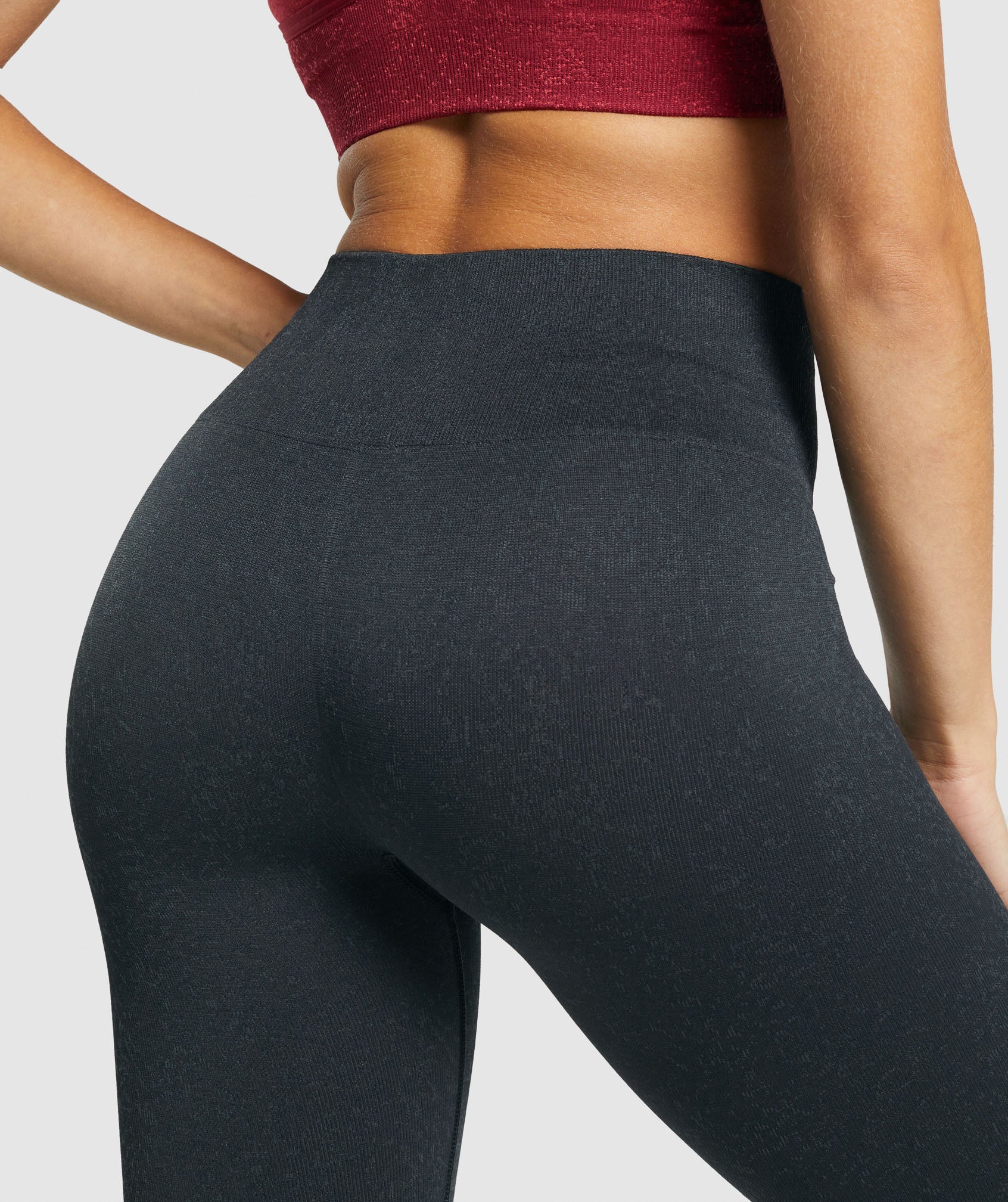 Black Women's Gymshark Adapt Fleck Seamless Leggings | ZGBULN-014