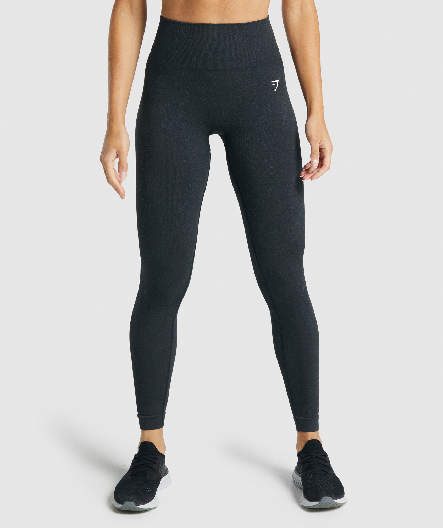 Black Women\'s Gymshark Adapt Fleck Seamless Leggings | ZGBULN-014