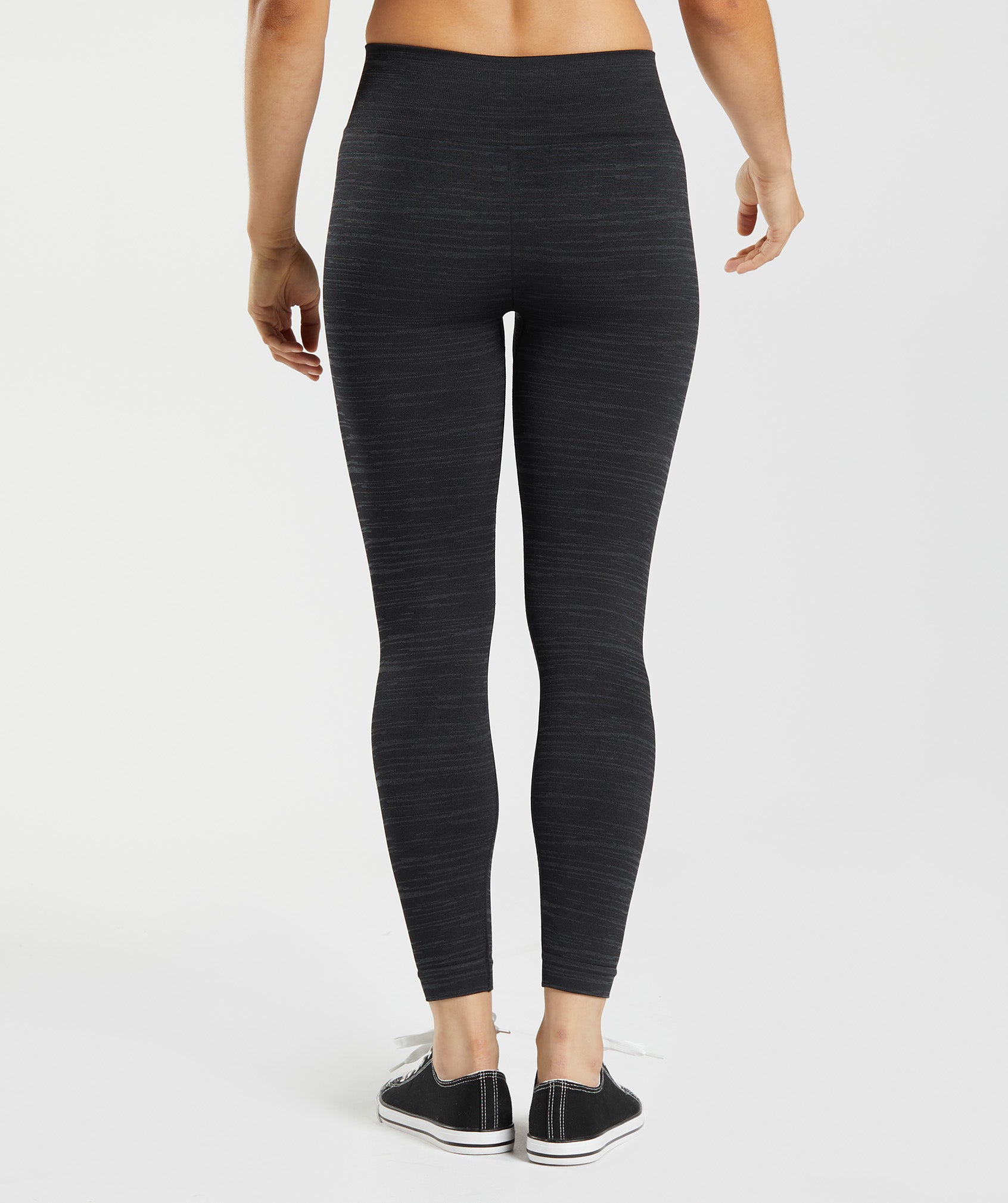 Black Women's Gymshark Adapt Marl Seamless Leggings | ZHDMYG-928