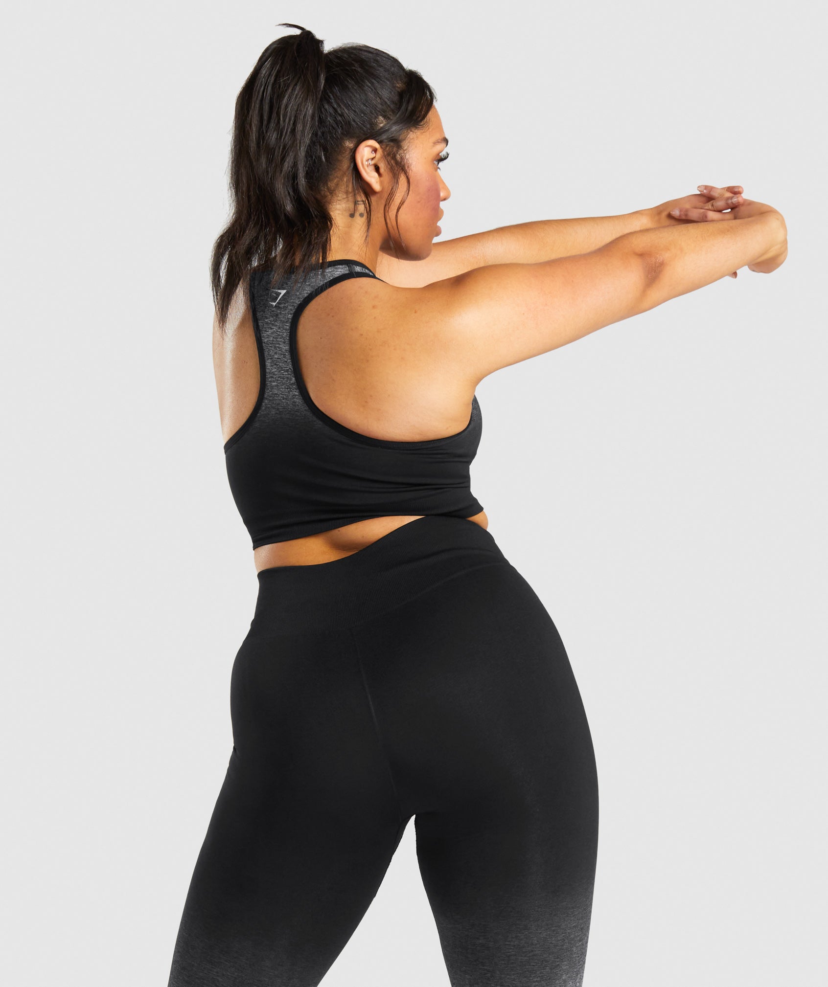 Black Women's Gymshark Adapt Ombre Seamless Sports Bra | BGXOHF-256