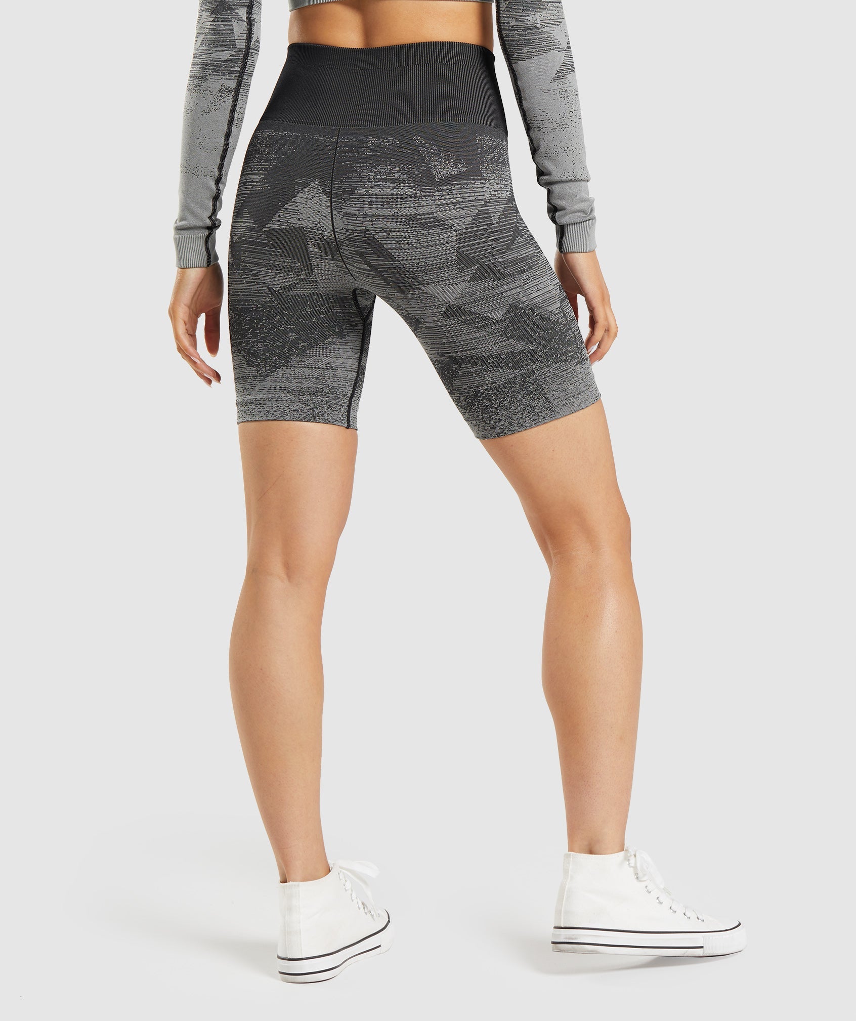 Black Women's Gymshark Adapt Ombre Seamless Shorts | EOBNIX-540