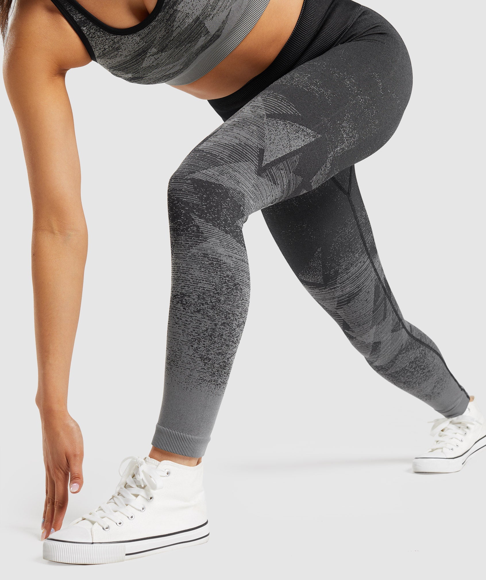 Black Women's Gymshark Adapt Ombre Seamless Leggings | LQJSHC-952