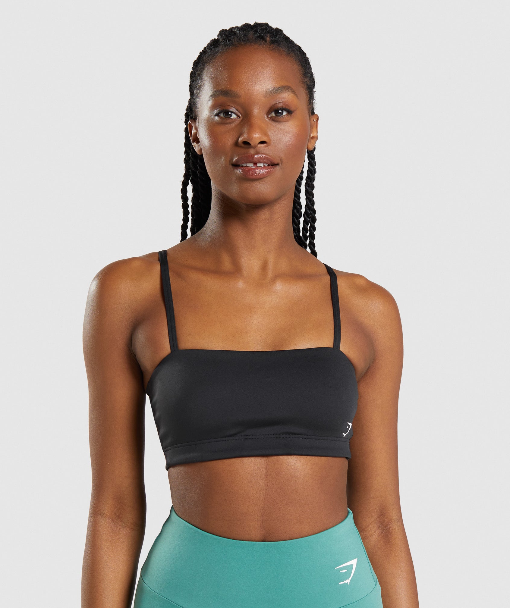 Black Women\'s Gymshark Bandeau Sports Bra | EFSITO-425