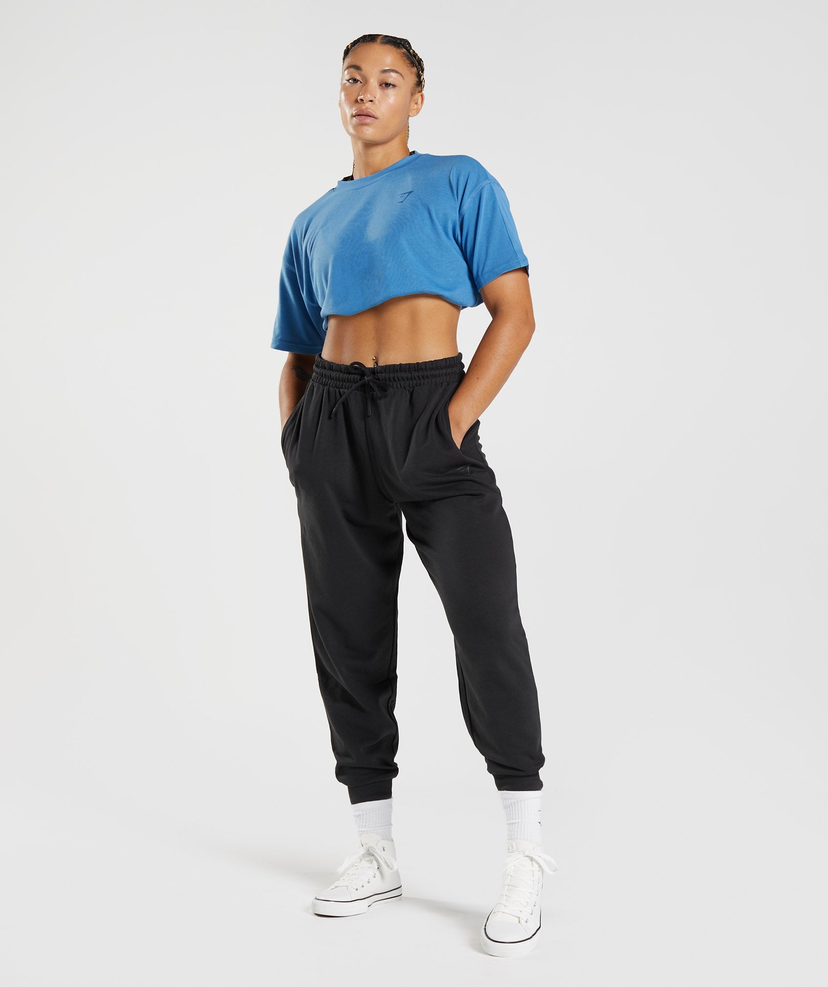 Black Women's Gymshark GS Power Jogger | UYTONS-347