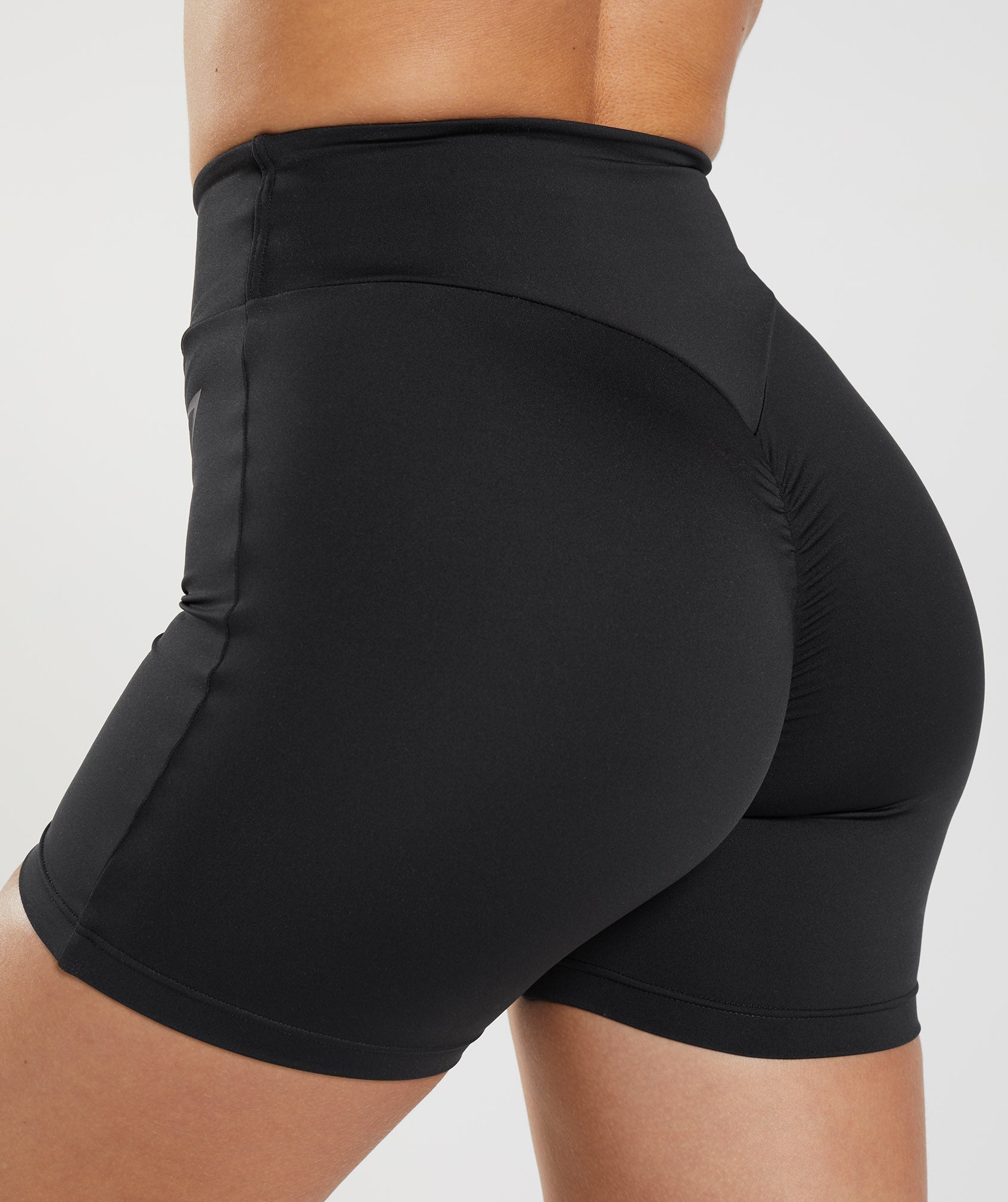 Black Women's Gymshark GS Power Original Tight Shorts | TMFQUY-856