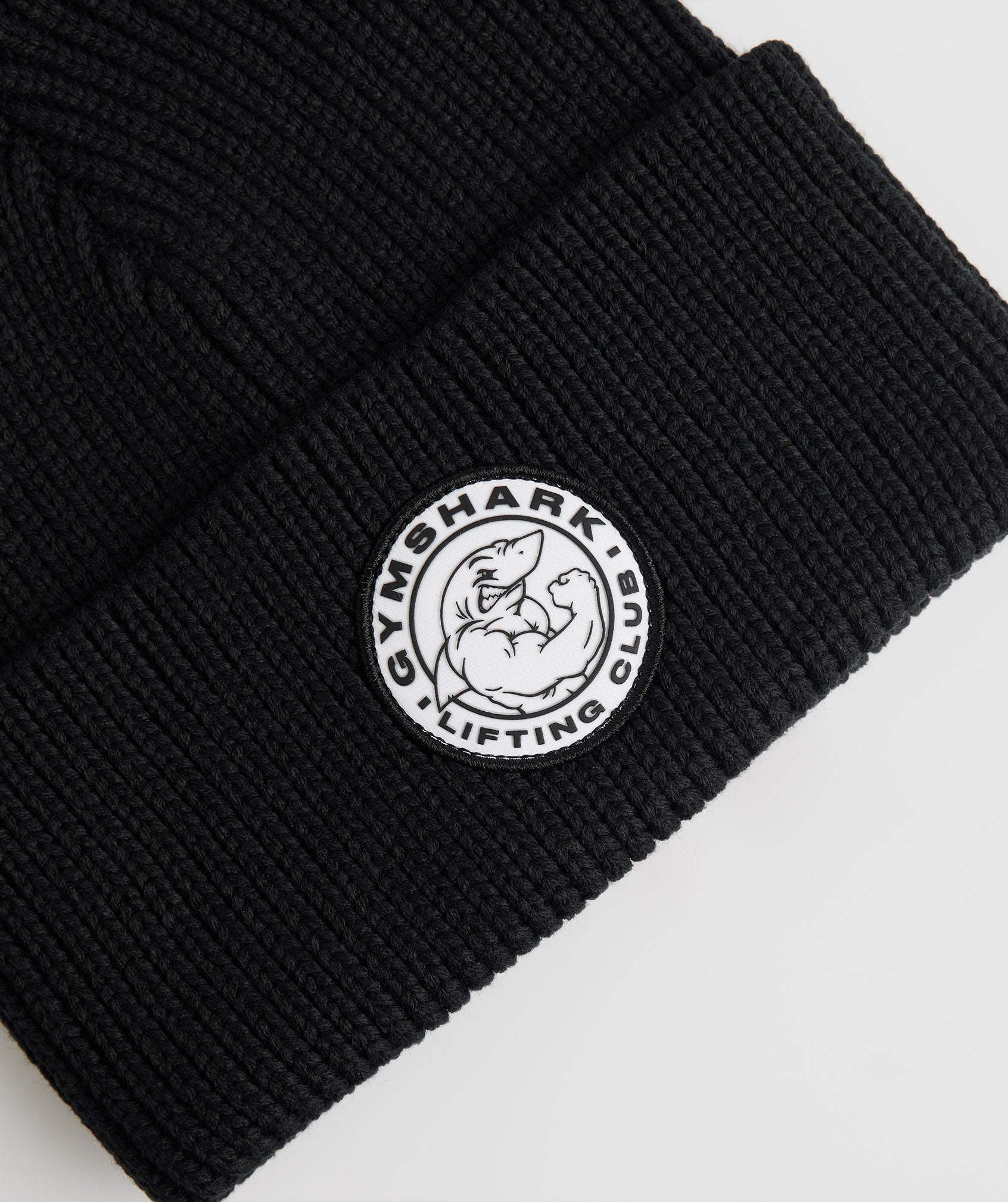 Black Women's Gymshark Legacy Deep Cuff Beanie Hats | KQECIN-143