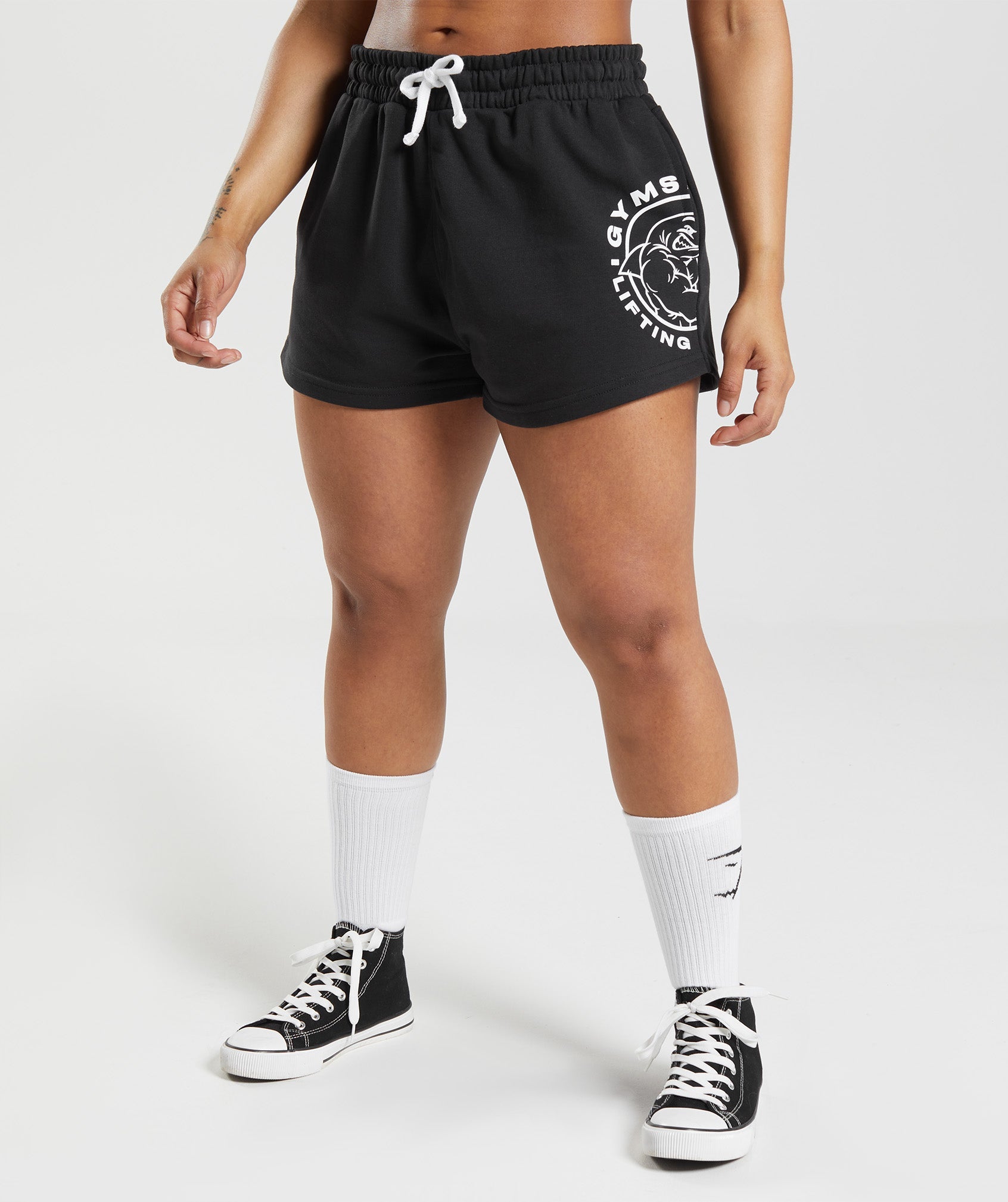 Black Women\'s Gymshark Legacy Shorts | GACFZT-134