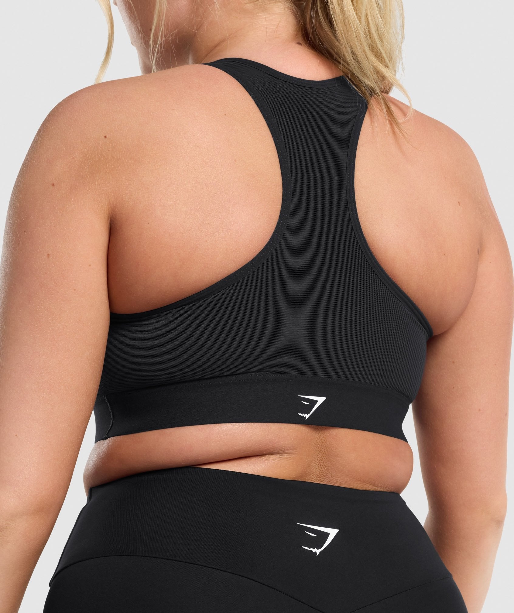 Black Women's Gymshark Lightweight High Support Sports Bra | NTAXMW-851