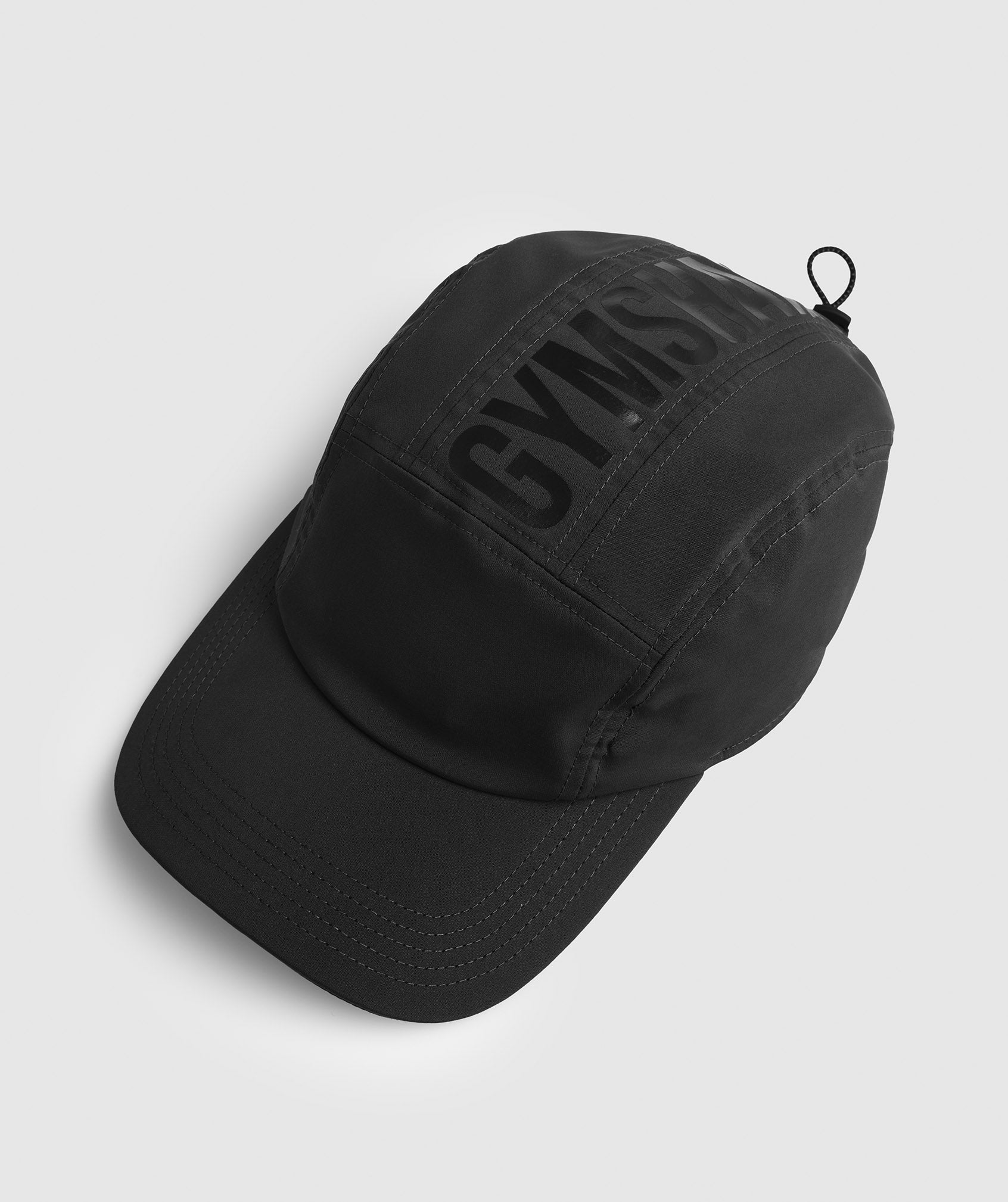 Black Women's Gymshark Logo 5 Panel Hats | TENDQR-582