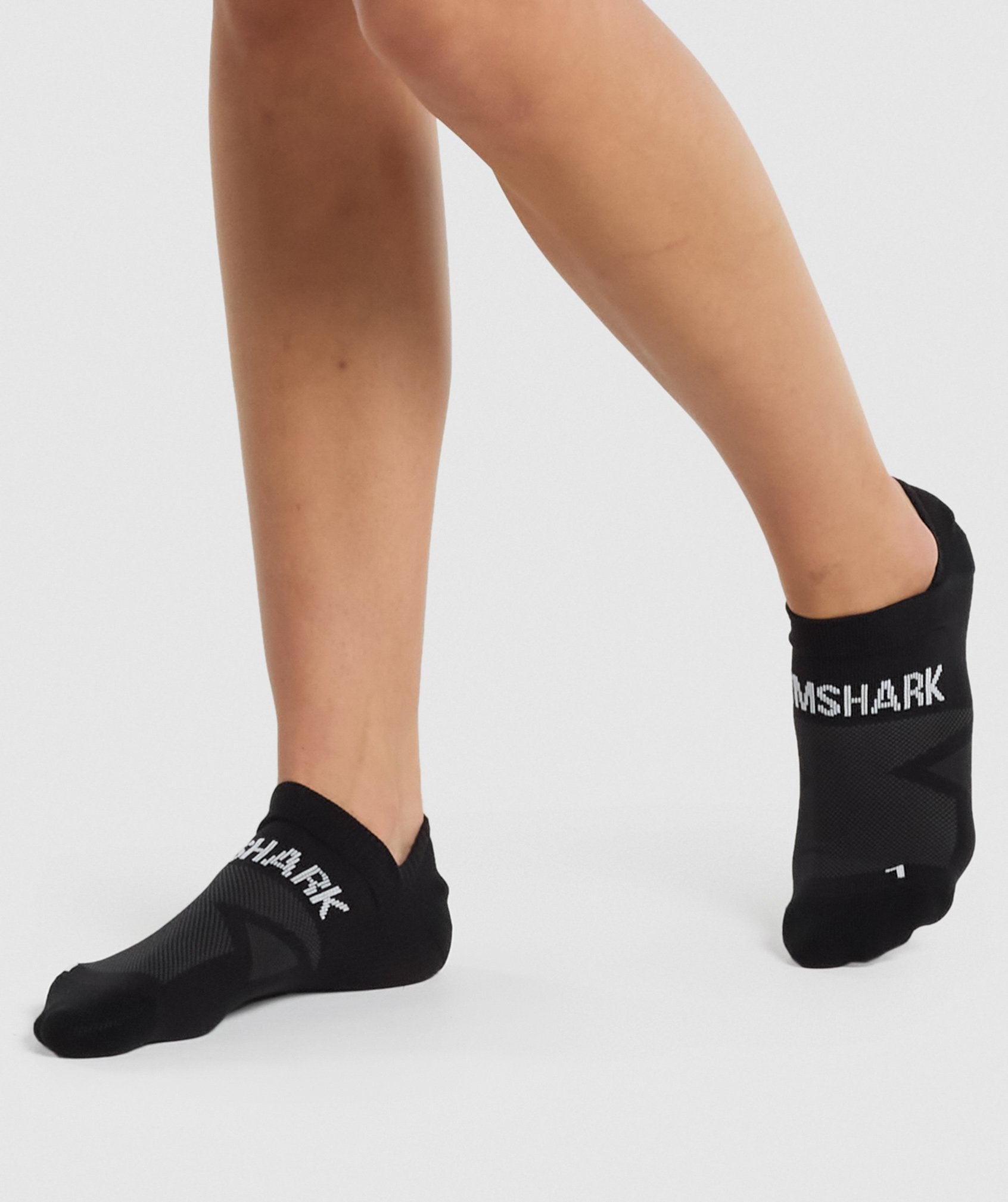 Black Women's Gymshark No Show Performance Socks | RVWFYC-601