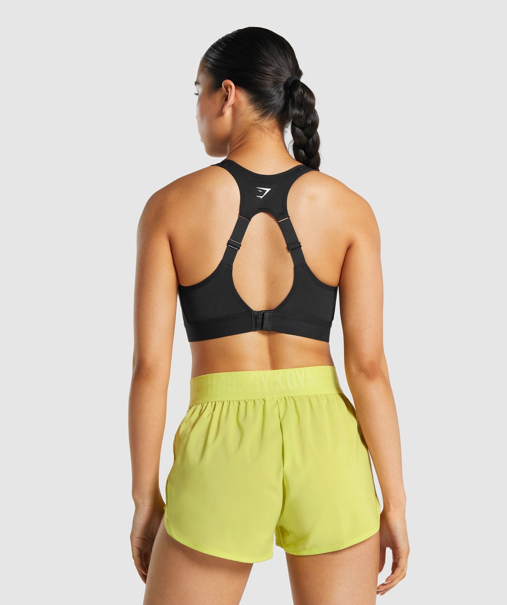 Black Women's Gymshark Open Back Sports Bra | NDTHJY-624