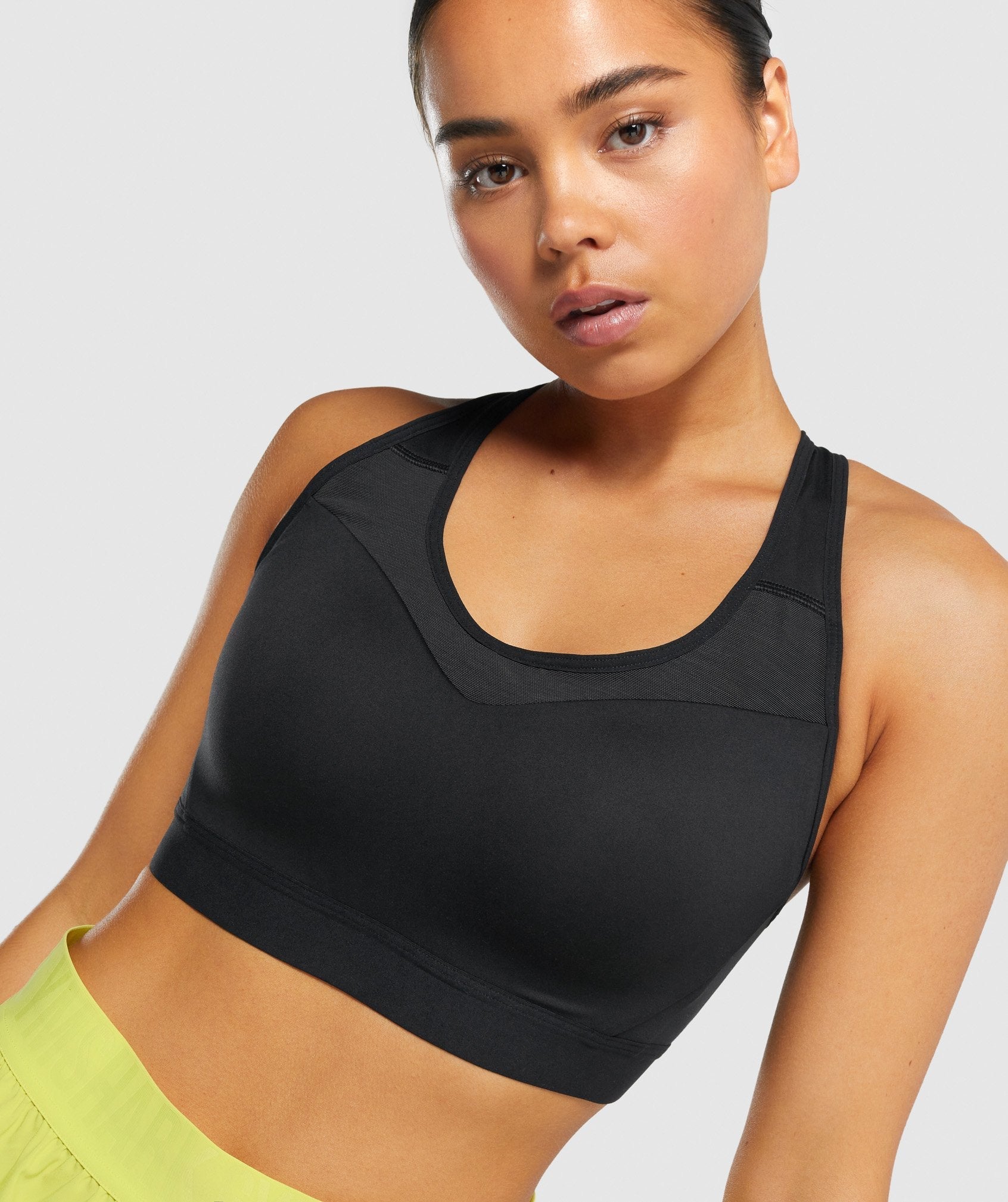 Black Women's Gymshark Open Back Sports Bra | NDTHJY-624