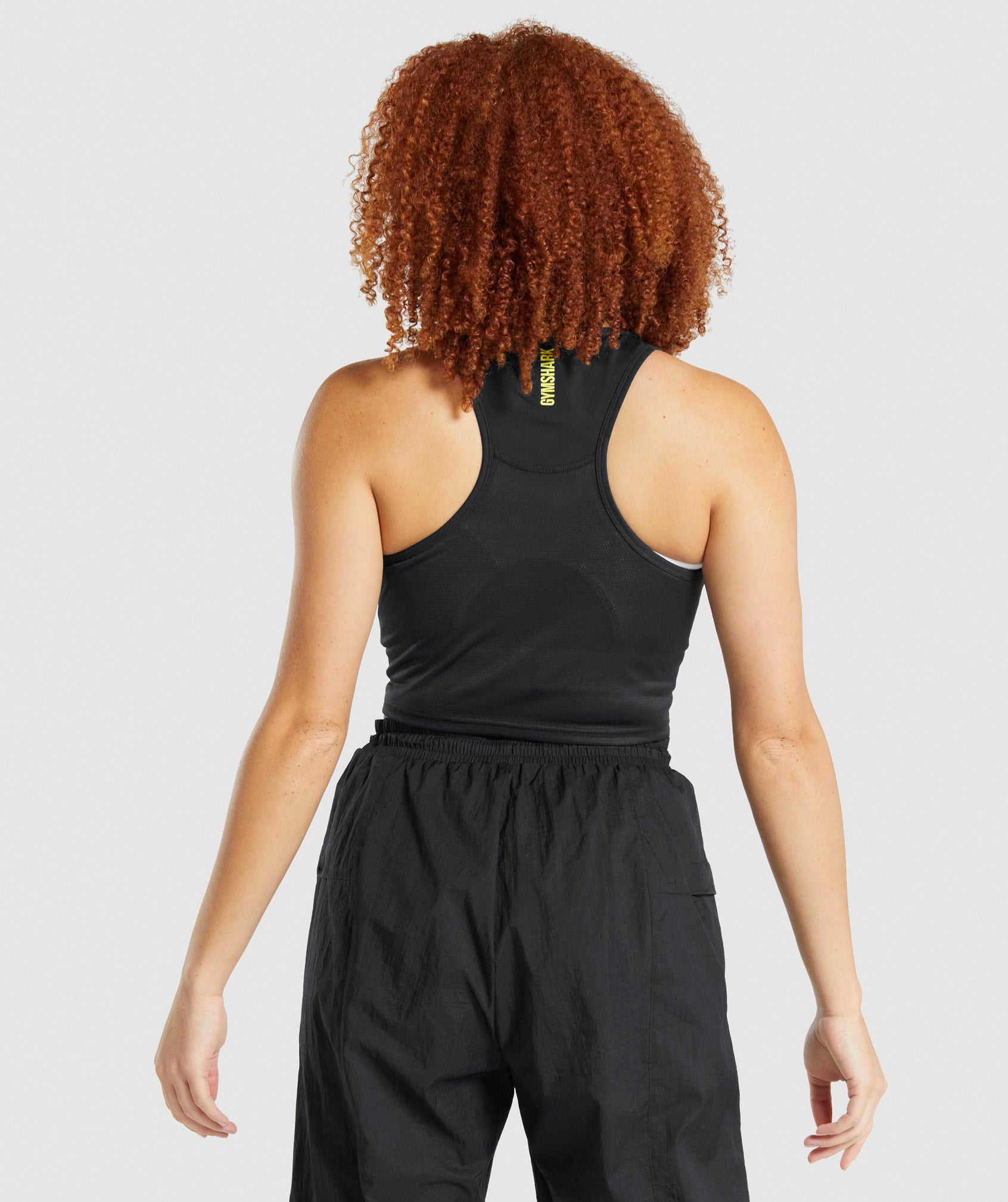 Black Women's Gymshark Pulse Crop Tanks | SUHKGN-024