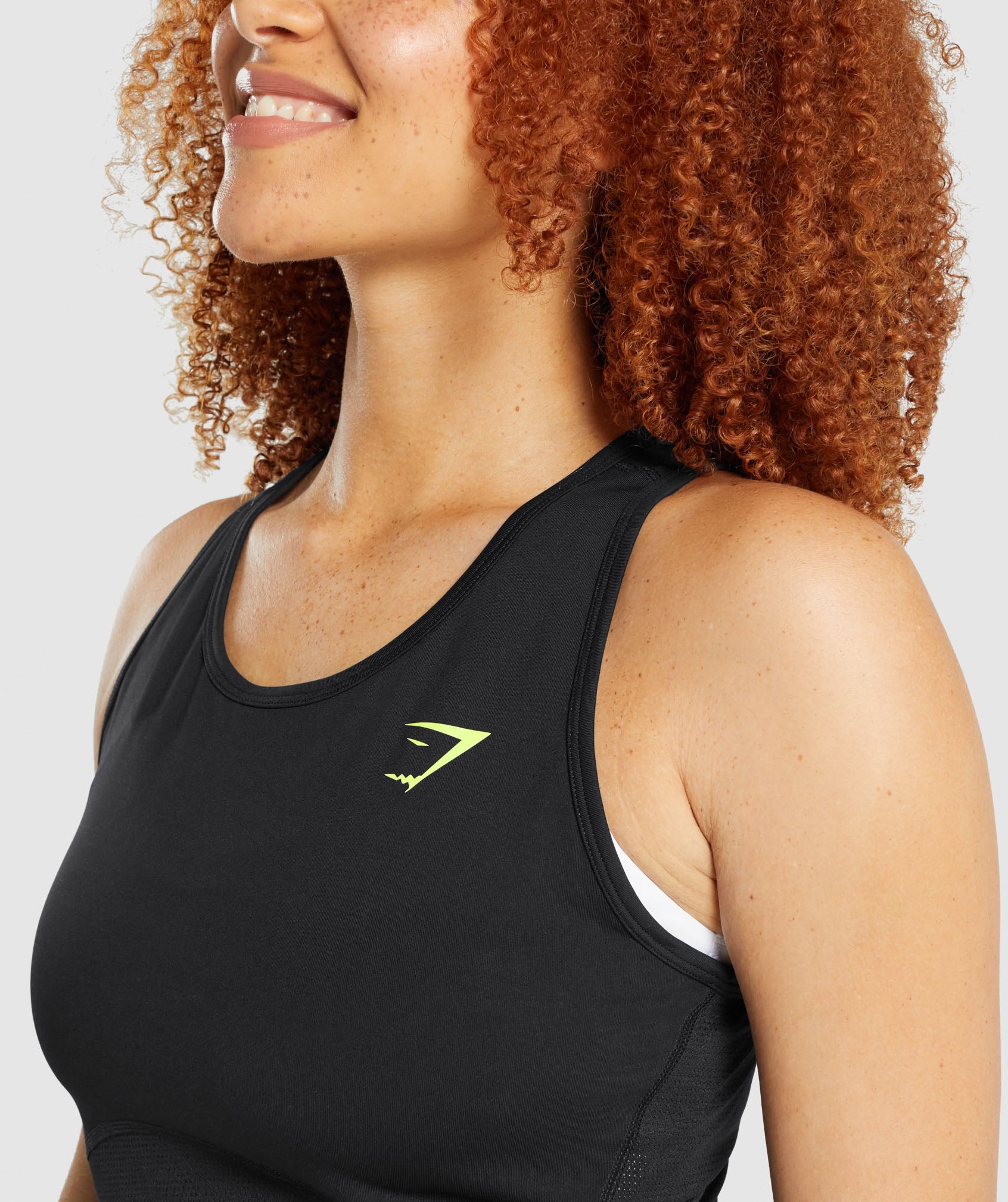 Black Women's Gymshark Pulse Crop Tanks | SUHKGN-024