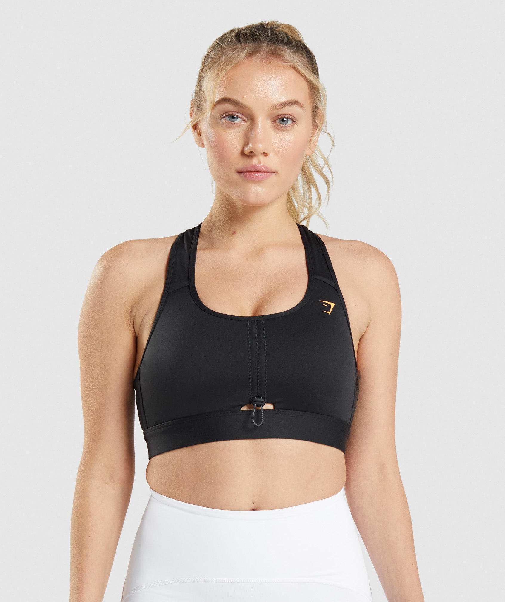 Black Women\'s Gymshark Pulse Sports Bra | WZRIPQ-502