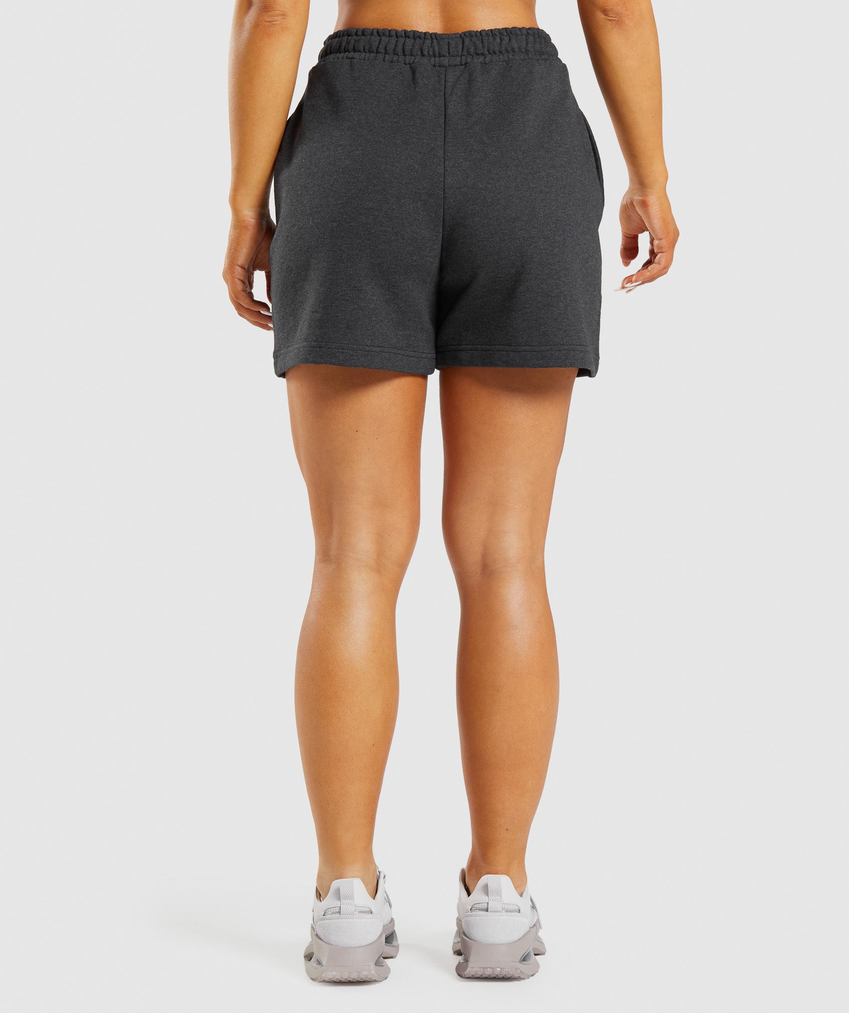 Black Women's Gymshark Rest Day Sweats Shorts | UNHXOQ-819