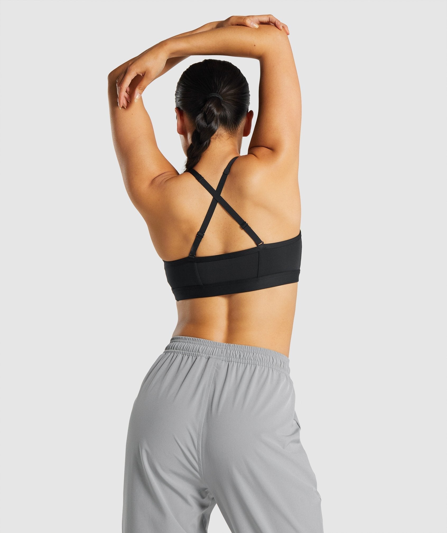 Black Women's Gymshark Ruched Sports Bra | EPMZOI-132