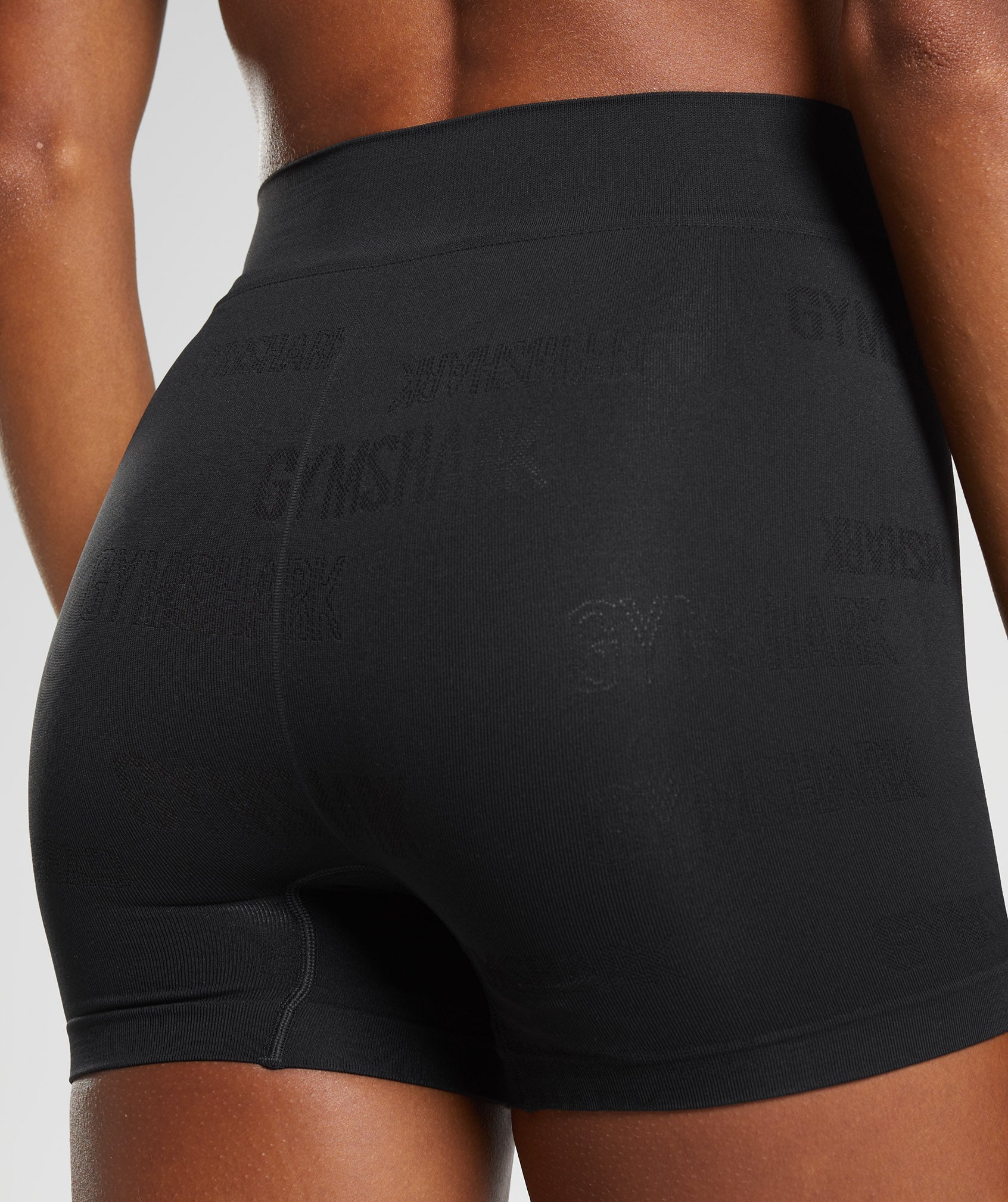 Black Women's Gymshark Seamless Jacquard Boxers Underwear | XECYUB-476