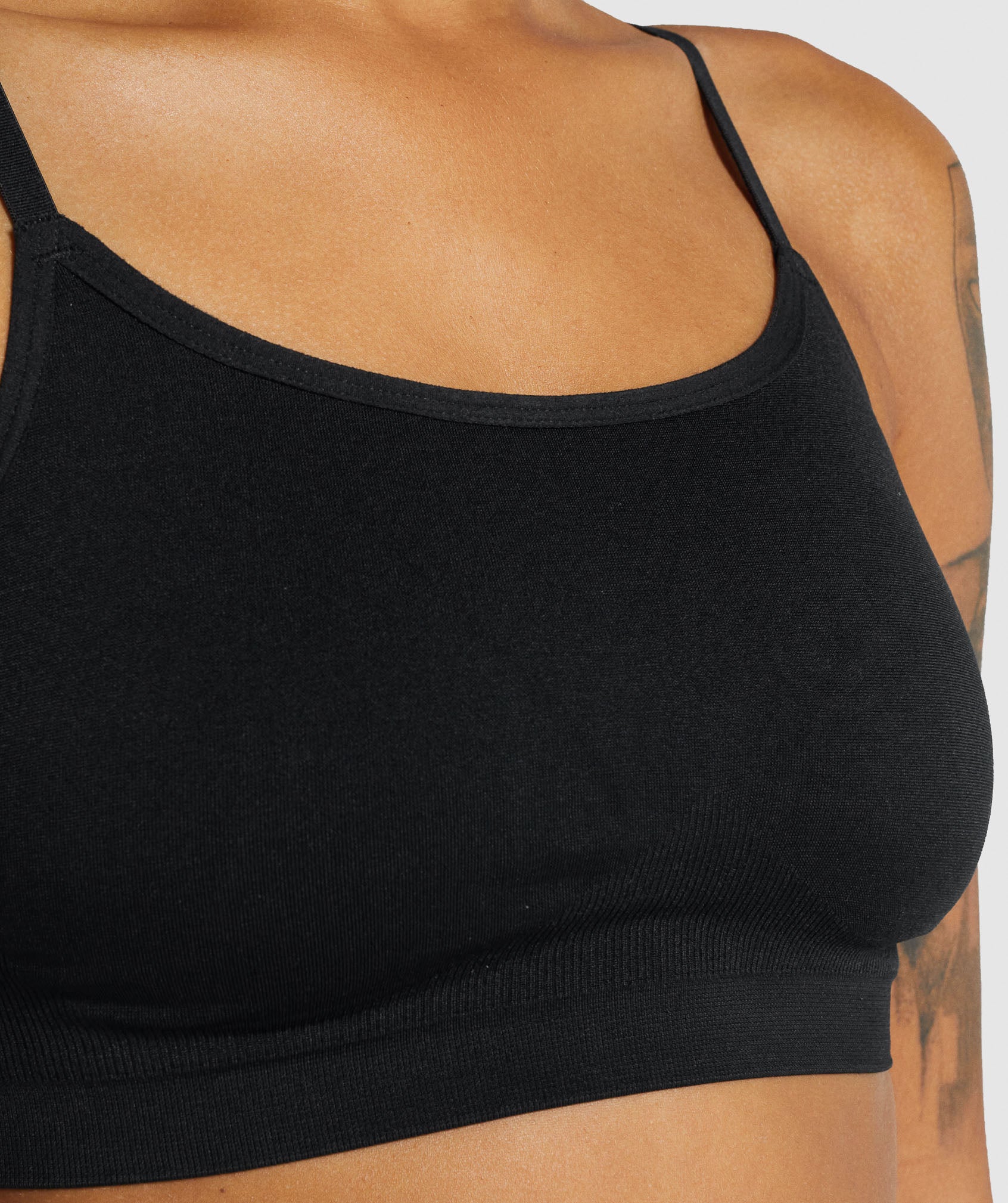 Black Women's Gymshark Seamless Scoop Neck Underwear | ZBTKAU-123