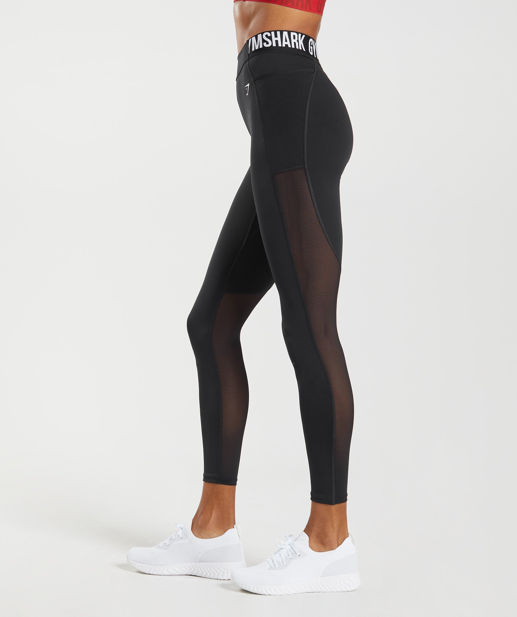 Black Women's Gymshark Training Brandmark Leggings | IHCGVQ-367