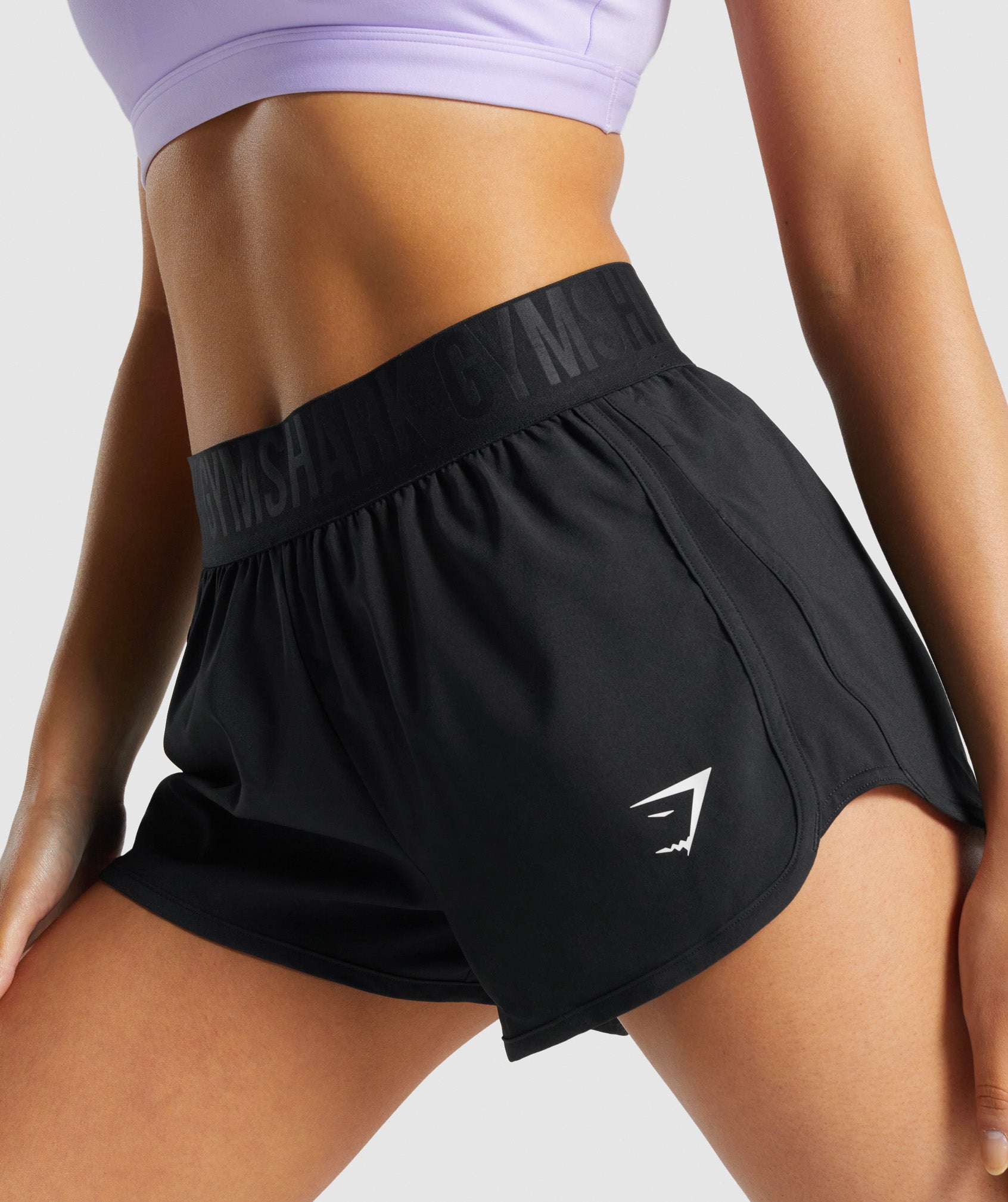 Black Women's Gymshark Training Loose Fit Shorts | LXZCNM-837