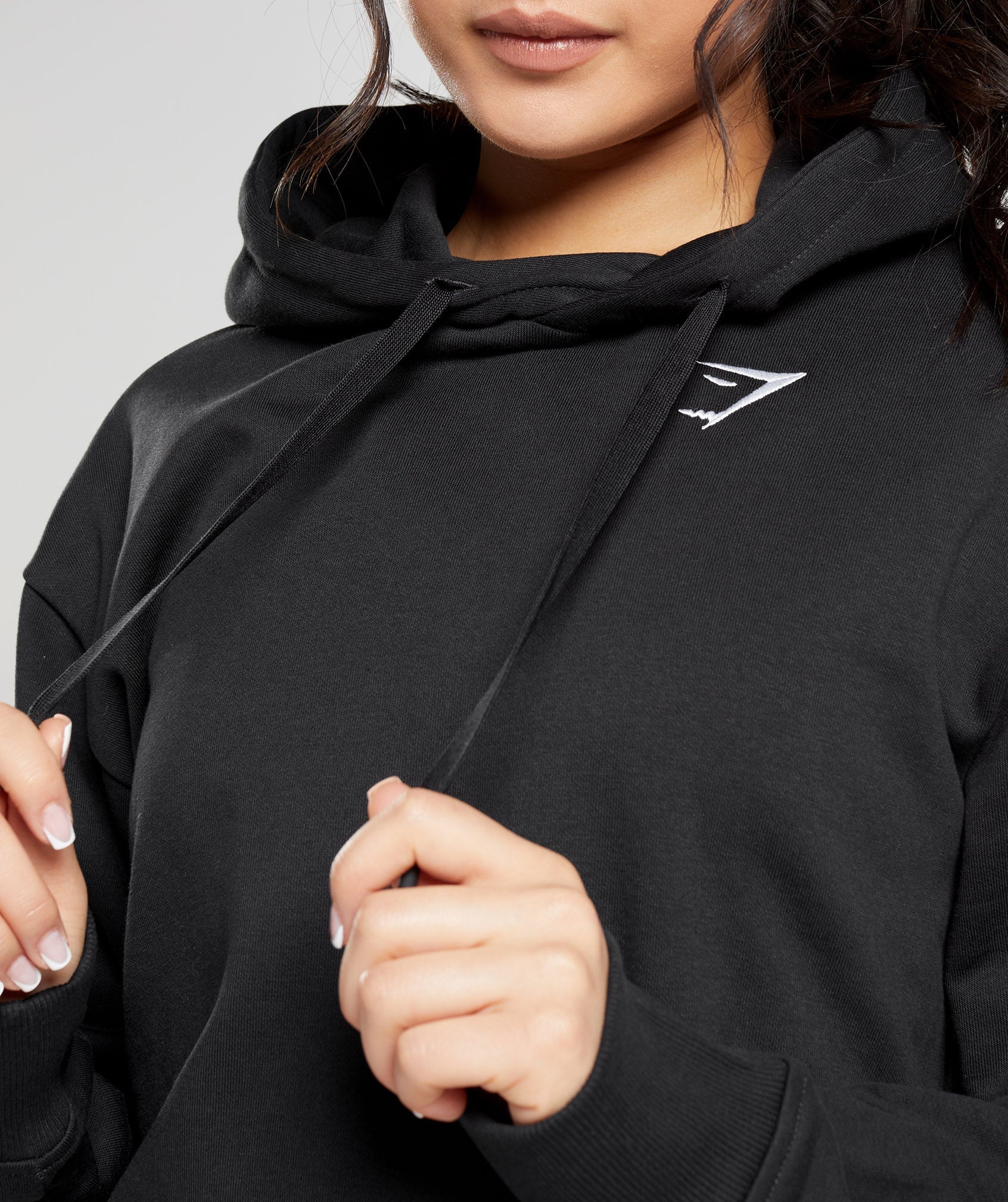 Black Women's Gymshark Training Oversized Hoodie | TGWCIM-467