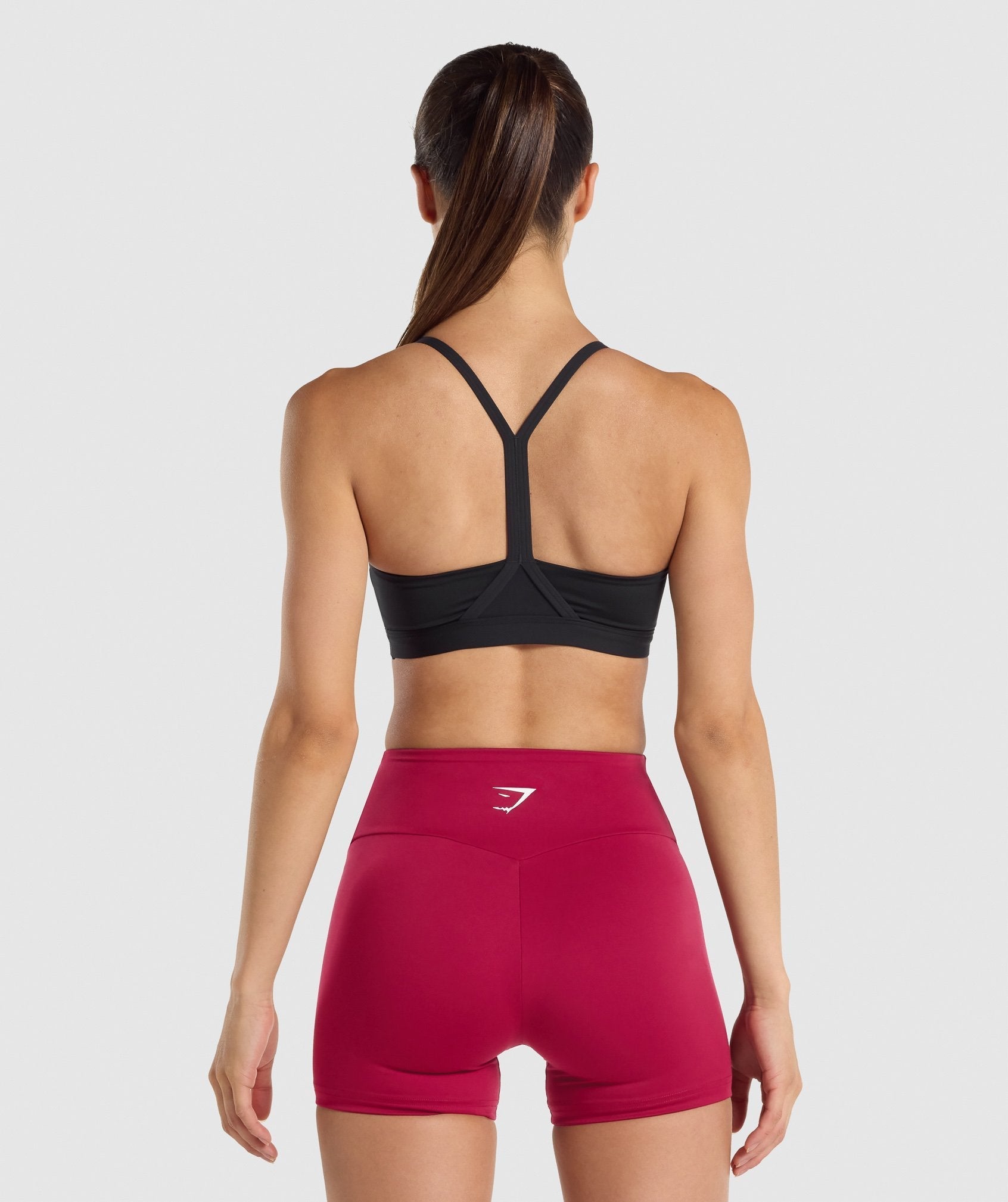 Black Women's Gymshark V Neck Sports Bra | ZQLCRX-438