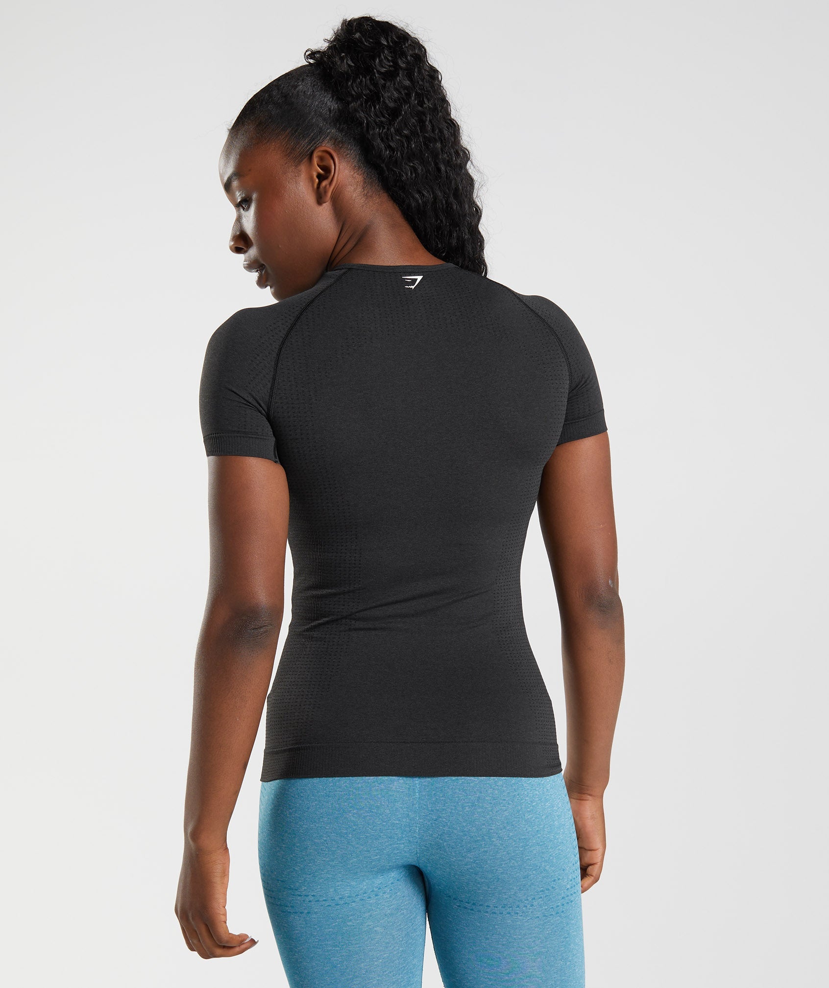 Black Women's Gymshark Vital Seamless 2.0 T Shirts | KVZAWI-403