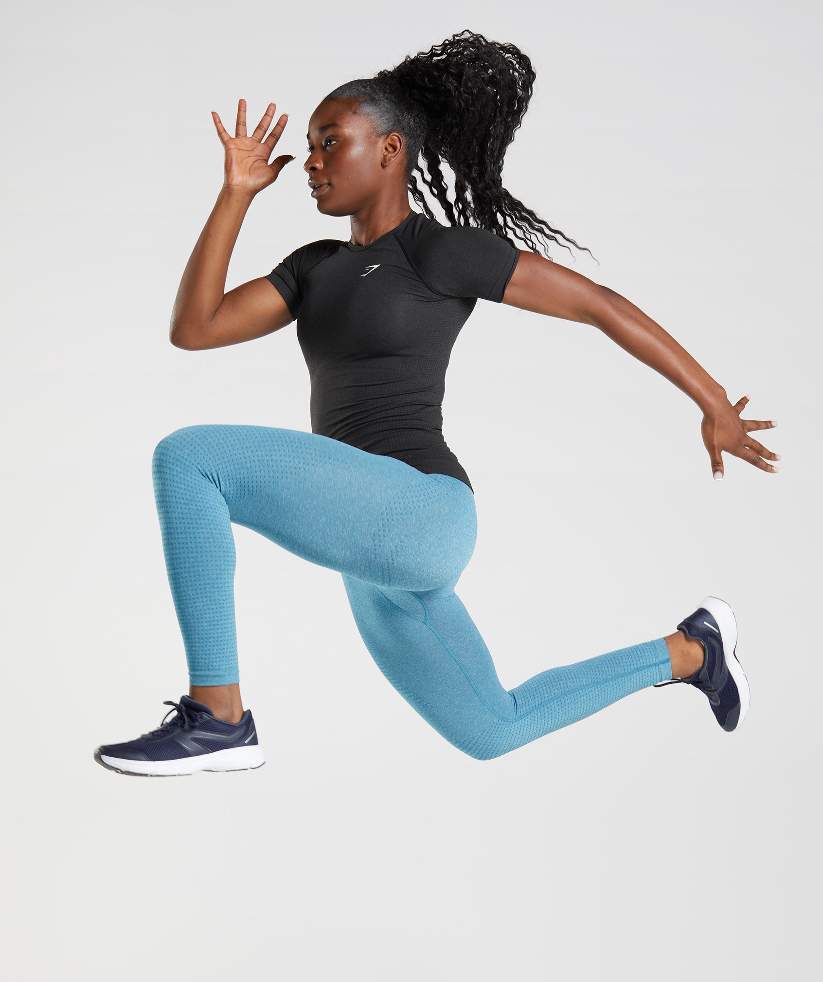 Black Women's Gymshark Vital Seamless 2.0 T Shirts | KVZAWI-403