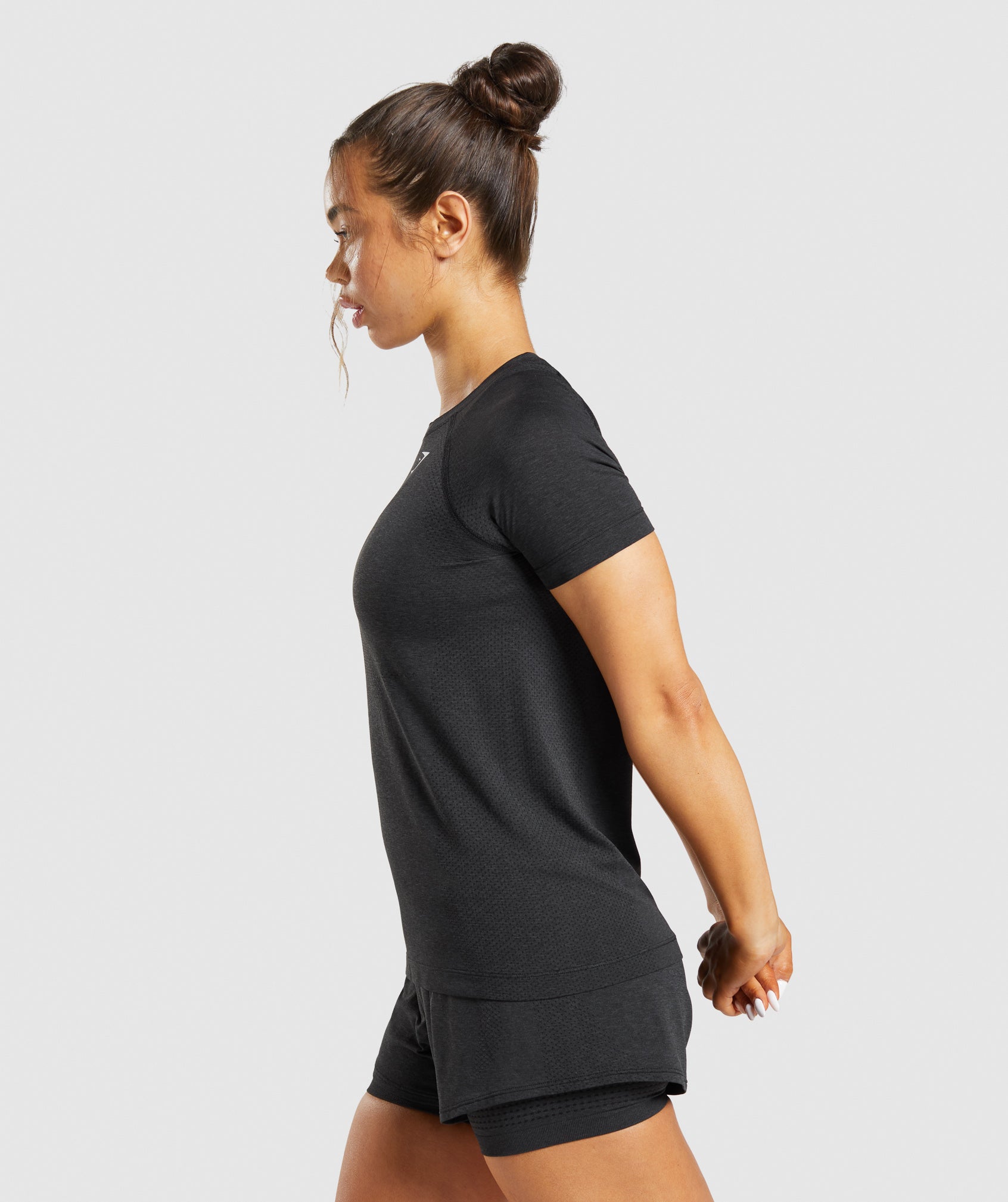 Black Women's Gymshark Vital Seamless 2.0 Light T Shirts | SHFROZ-260