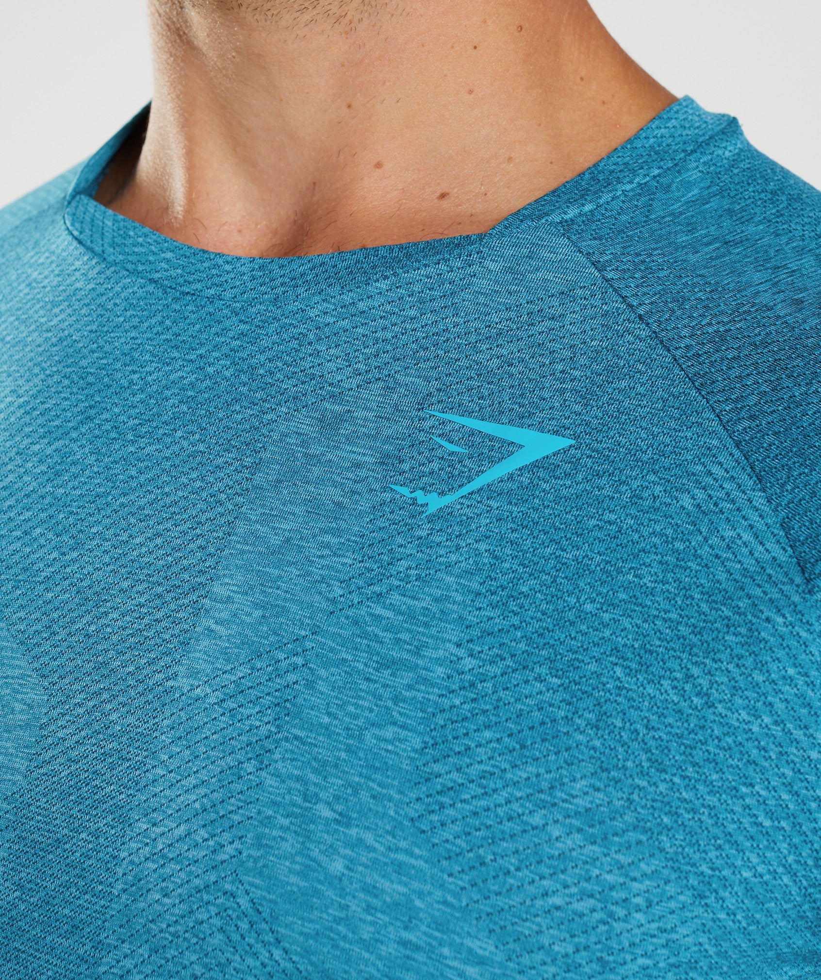 Blue Men's Gymshark Apex Long Sleeve T Shirts | MNCKZG-741