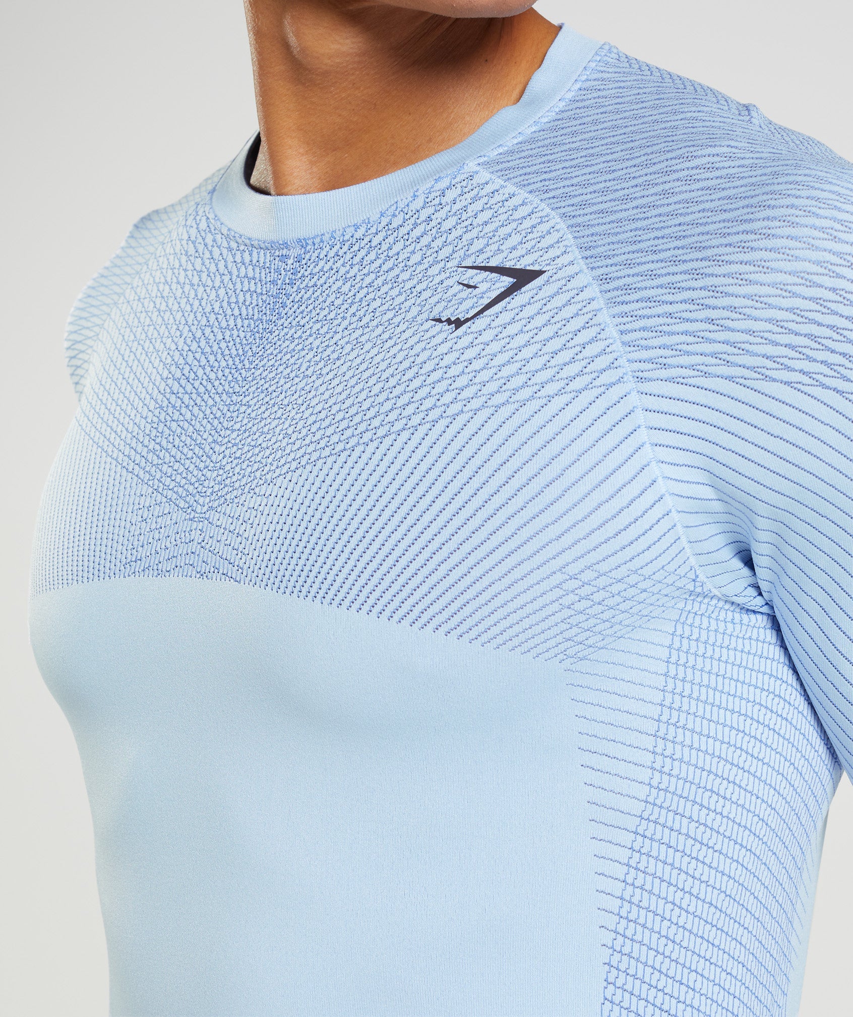 Blue Men's Gymshark Apex Seamless Long Sleeve T Shirts | WGOEBM-637