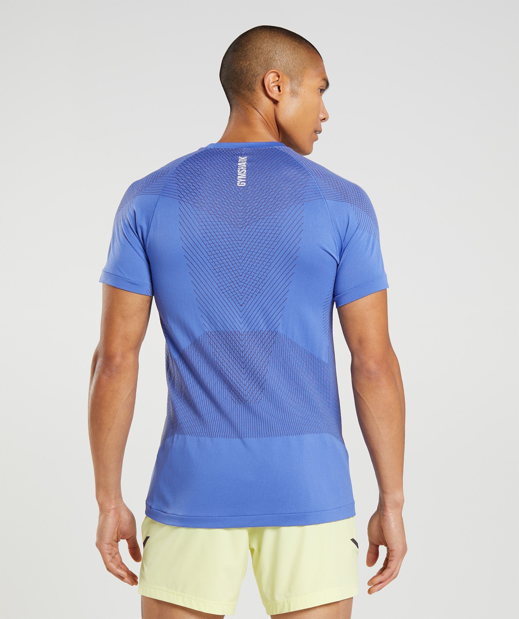 Blue Men's Gymshark Apex Seamless T Shirts | FOEUHI-160